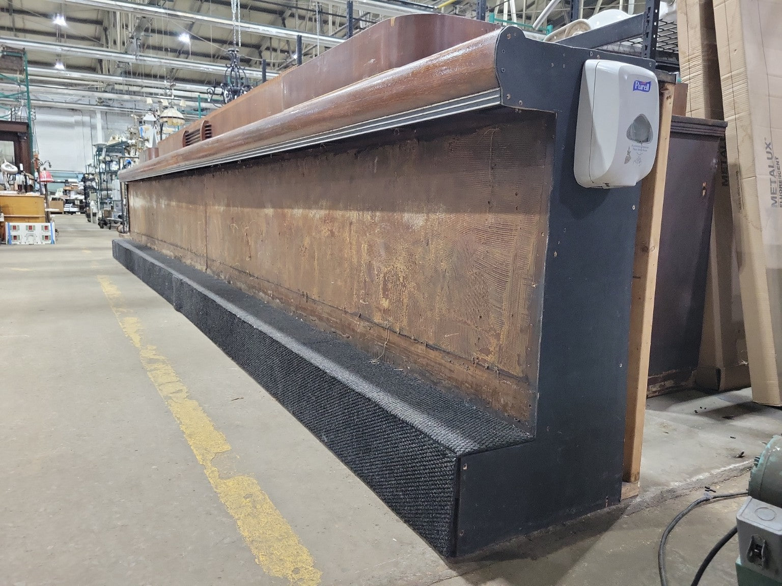 Art Deco Mahogany Commercial Bar & Matching Back Bar – 25' Restaurant Fixture