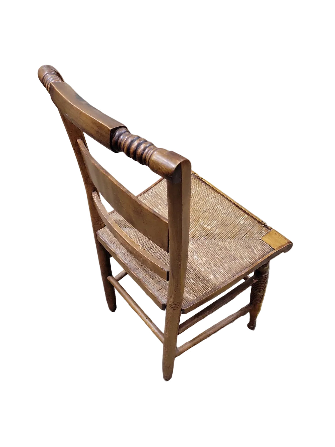 Authentic Hitchcock by Nichols & Stone Hand-Decorated Rush Seat Dining Chairs – Set of 4