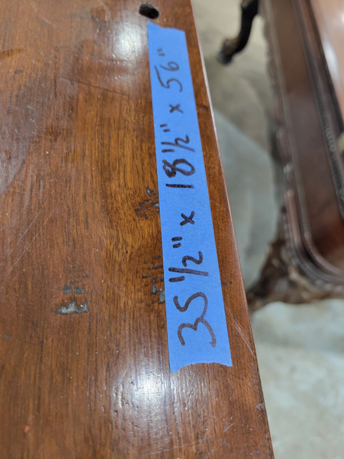 Antique Victorian Walnut Secretary Desk with Bookcase
