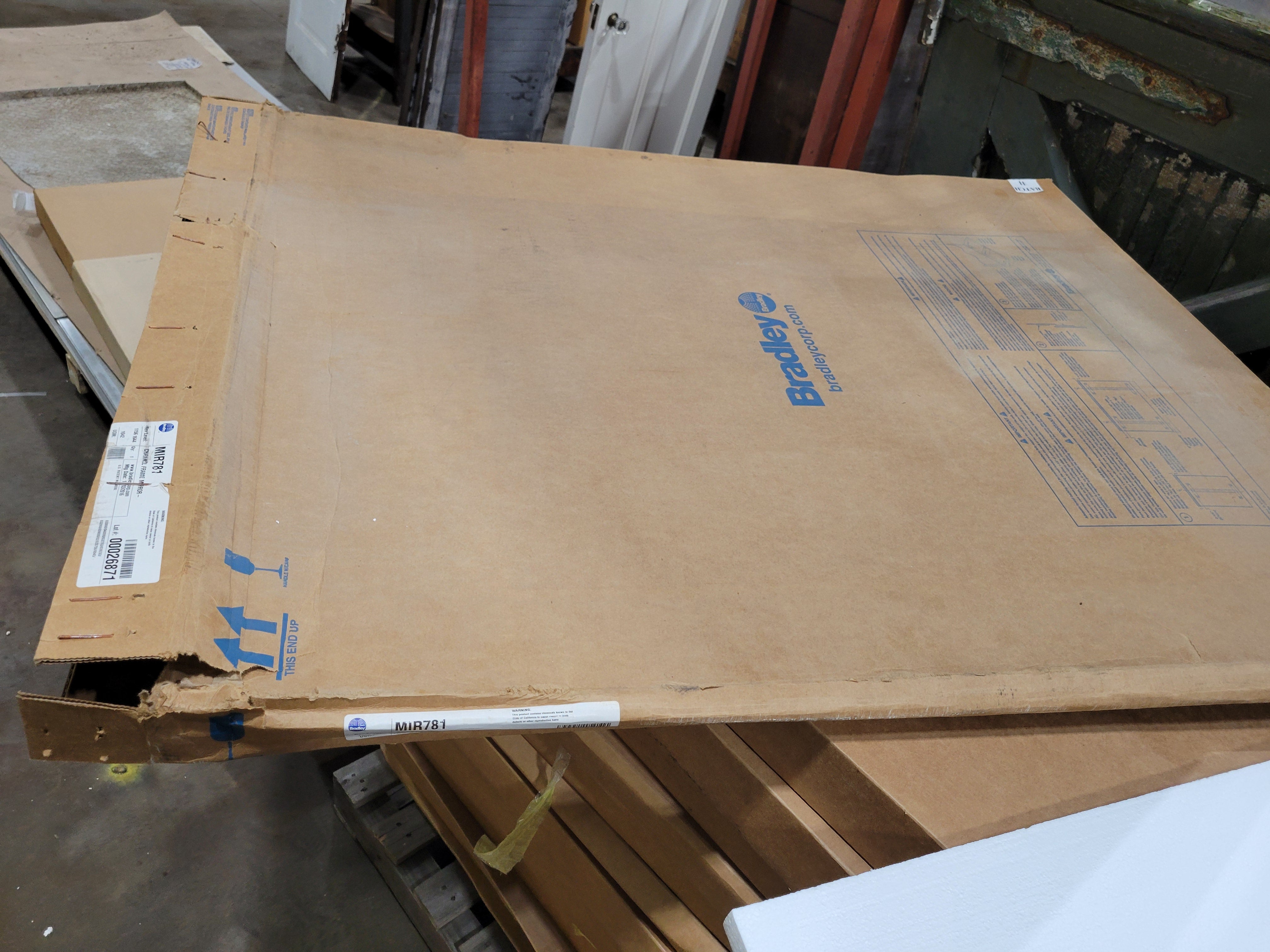 Bradley Commercial Channel Frame Wall Mirror