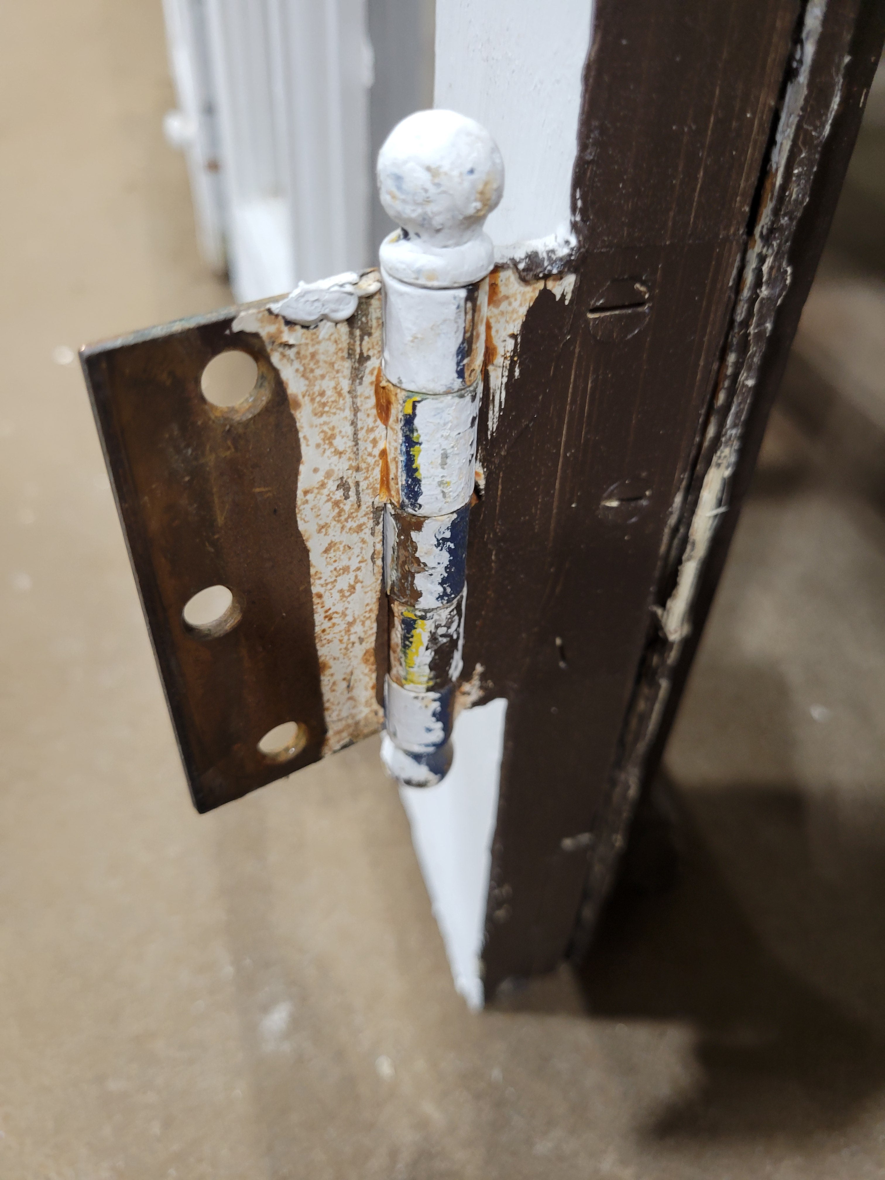 Vintage 12-Lite Wood Cabinet Doors with Original Latch & Hinges