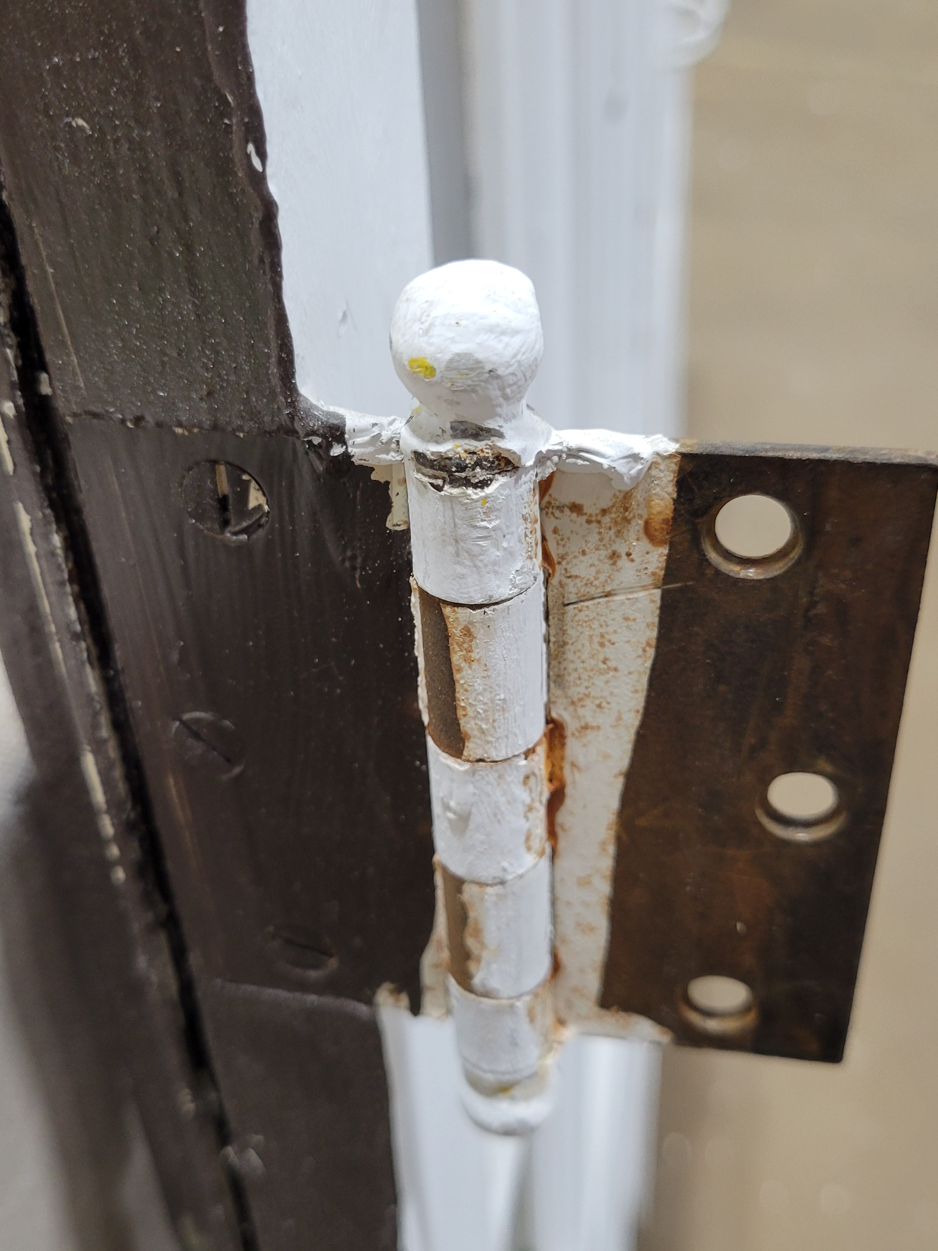 Vintage 12-Lite Wood Cabinet Door Pair with Original Hardware
