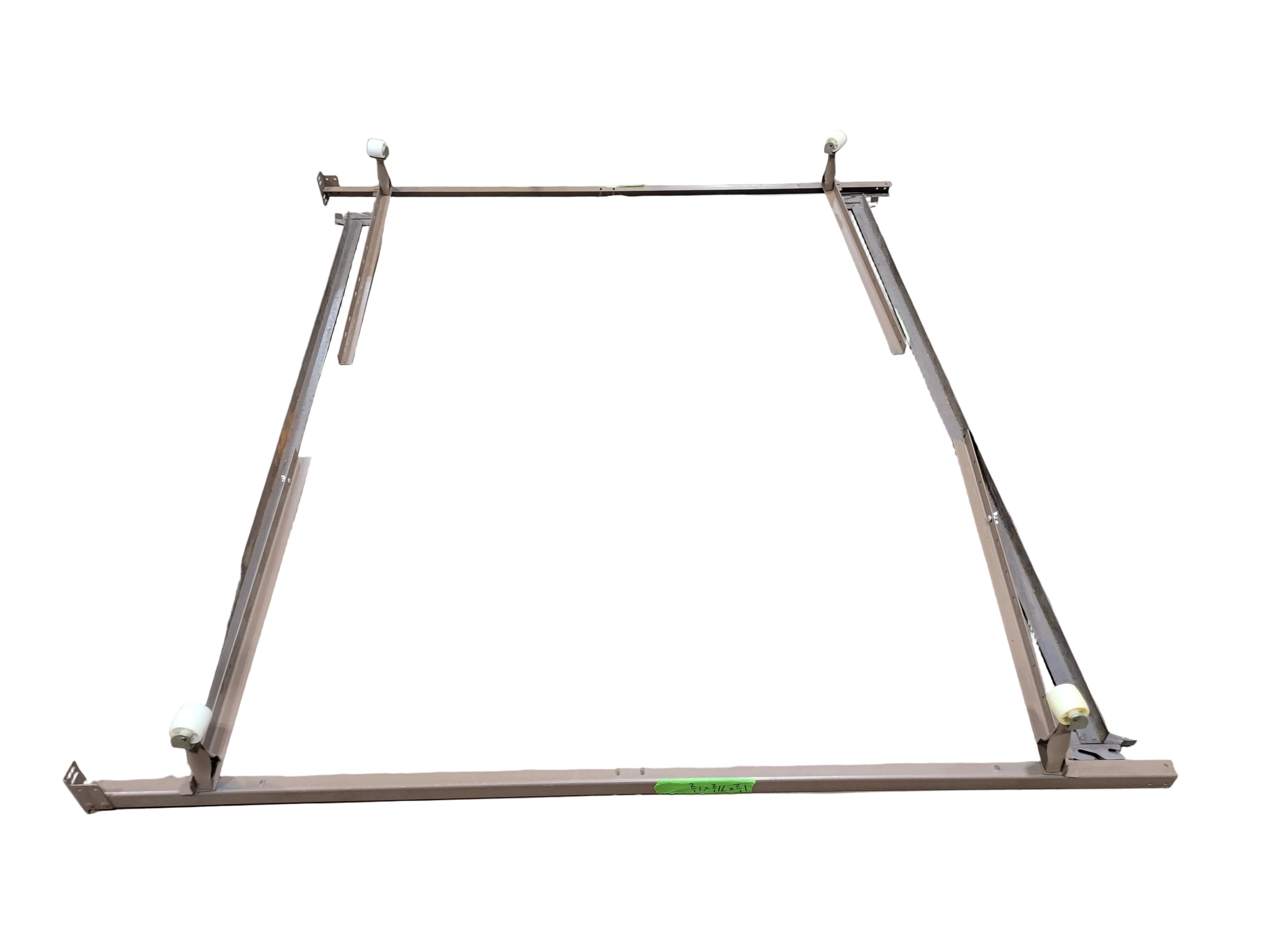 Adjustable Steel Bed Frame with Locking Casters