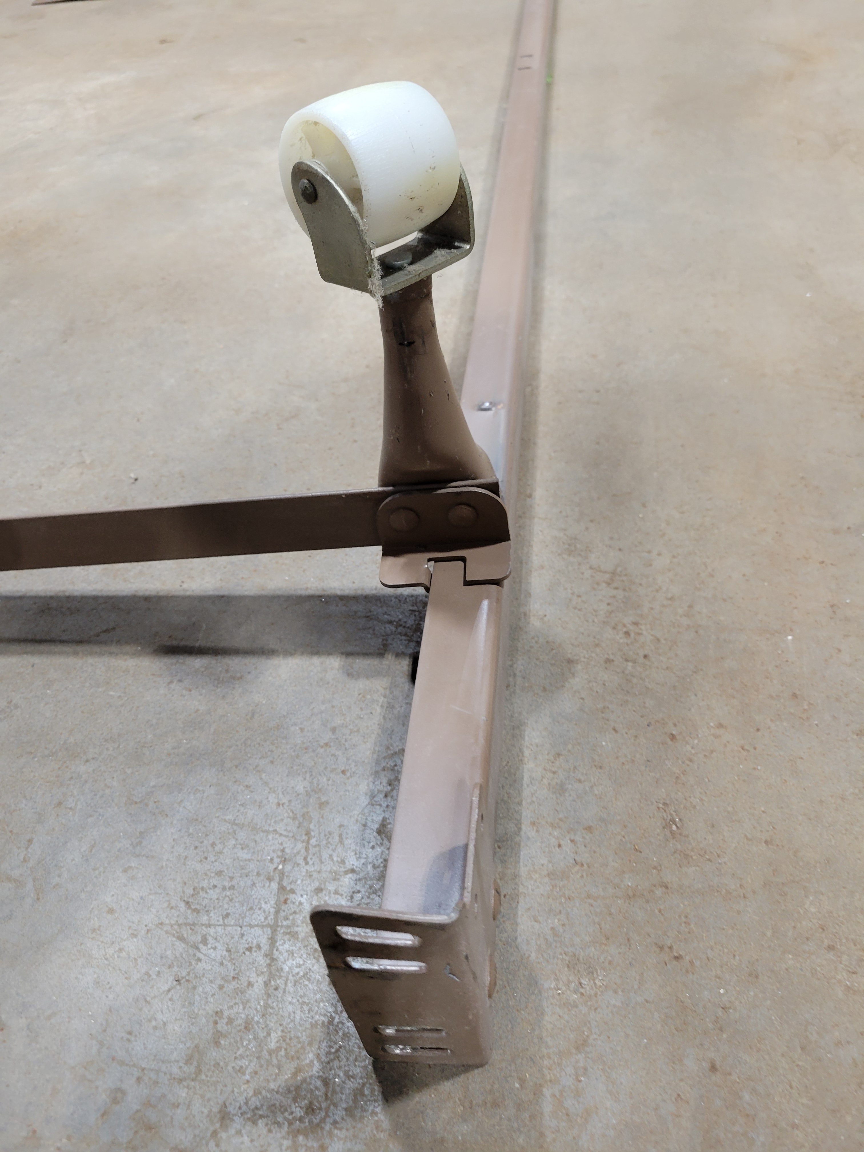Adjustable Steel Bed Frame with Locking Casters