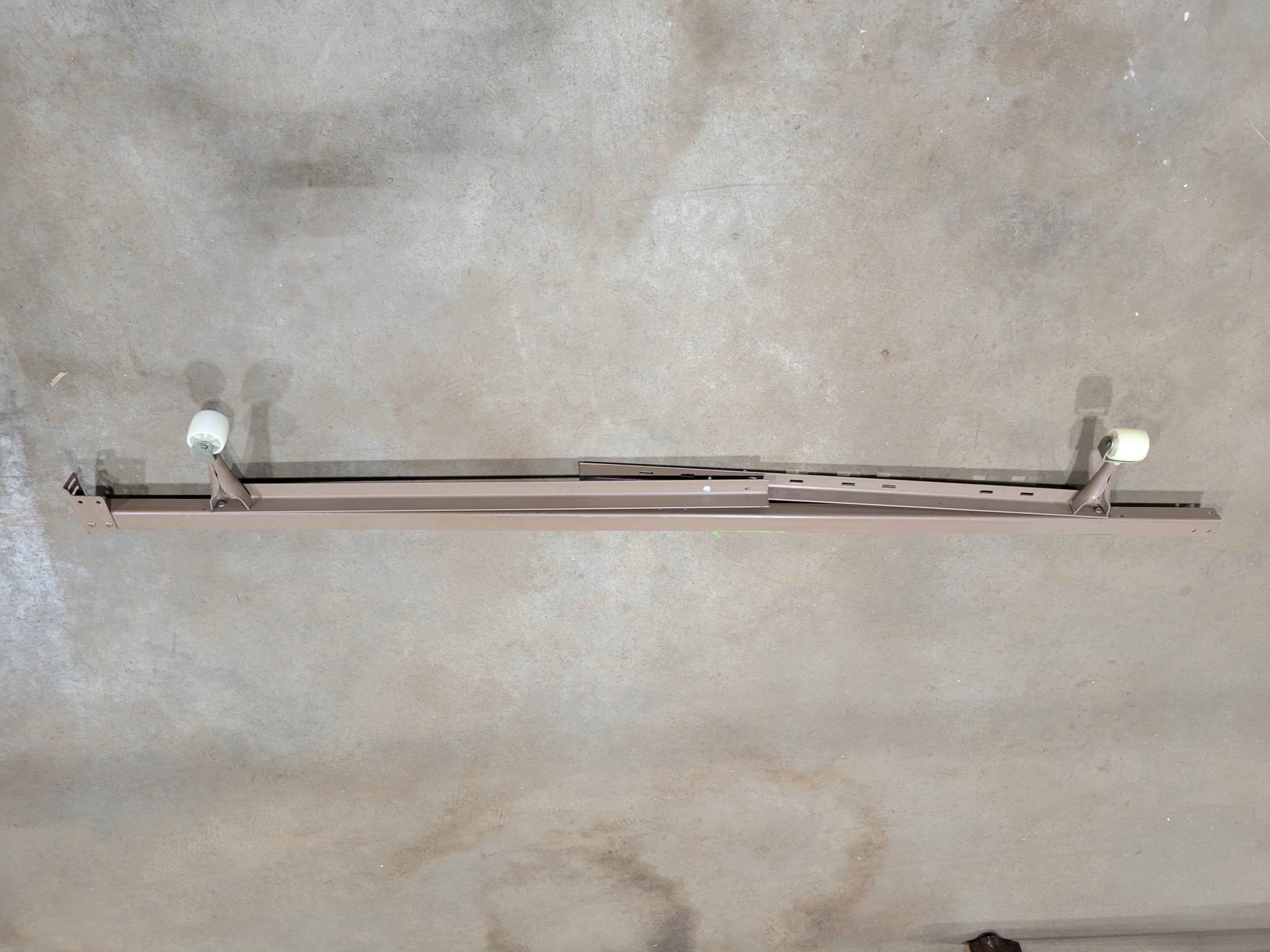 Adjustable Steel Bed Frame with Locking Casters