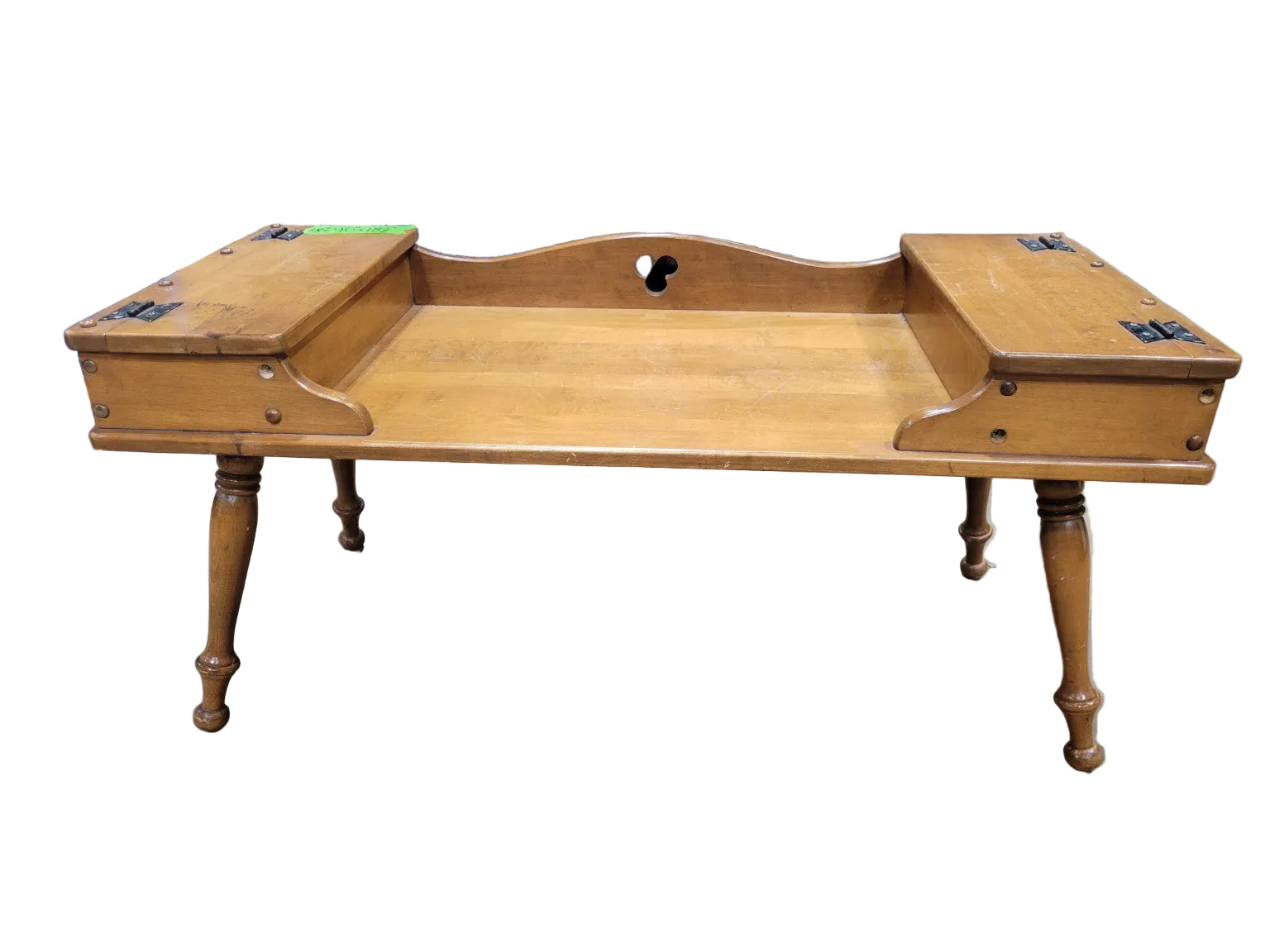 Vintage Maple Sewing Stand with Storage Compartments