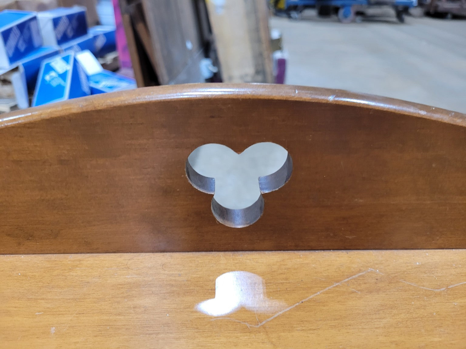 Vintage Maple Sewing Stand with Storage Compartments
