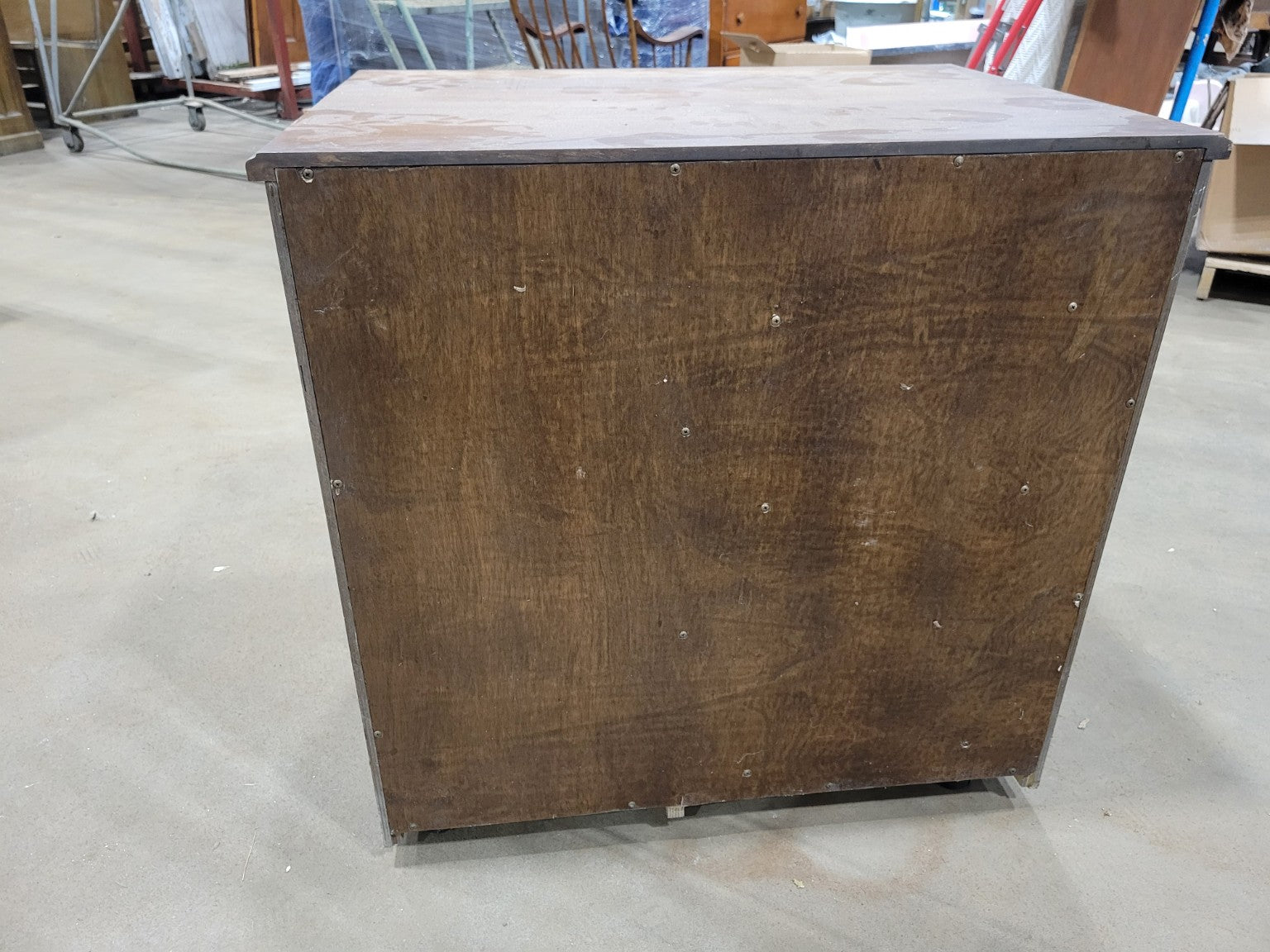 Contemporary Walnut Mobile Storage Cabinet with File Drawer