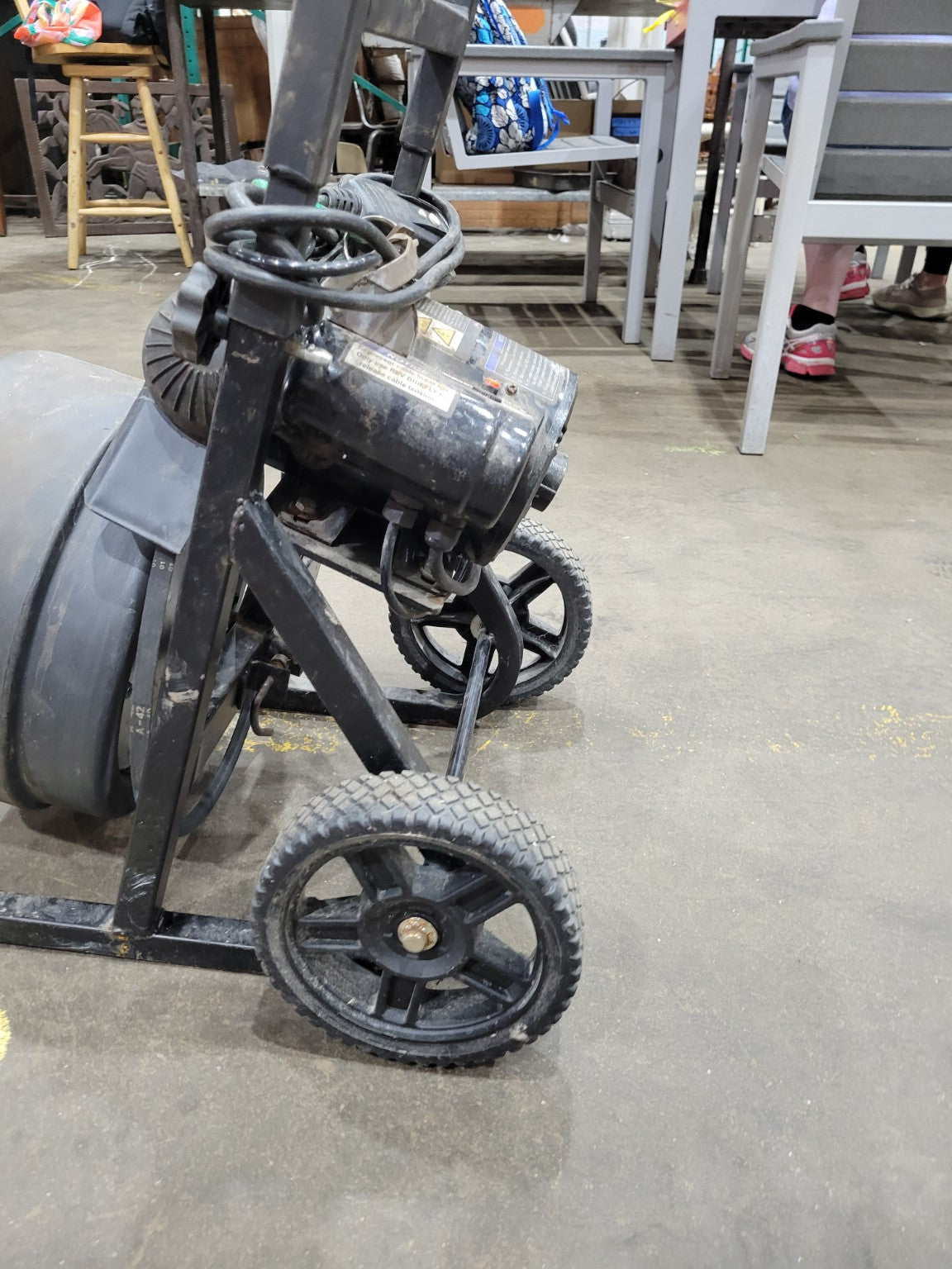 100 ft Power Feed Drain Cleaner with Rolling Cart