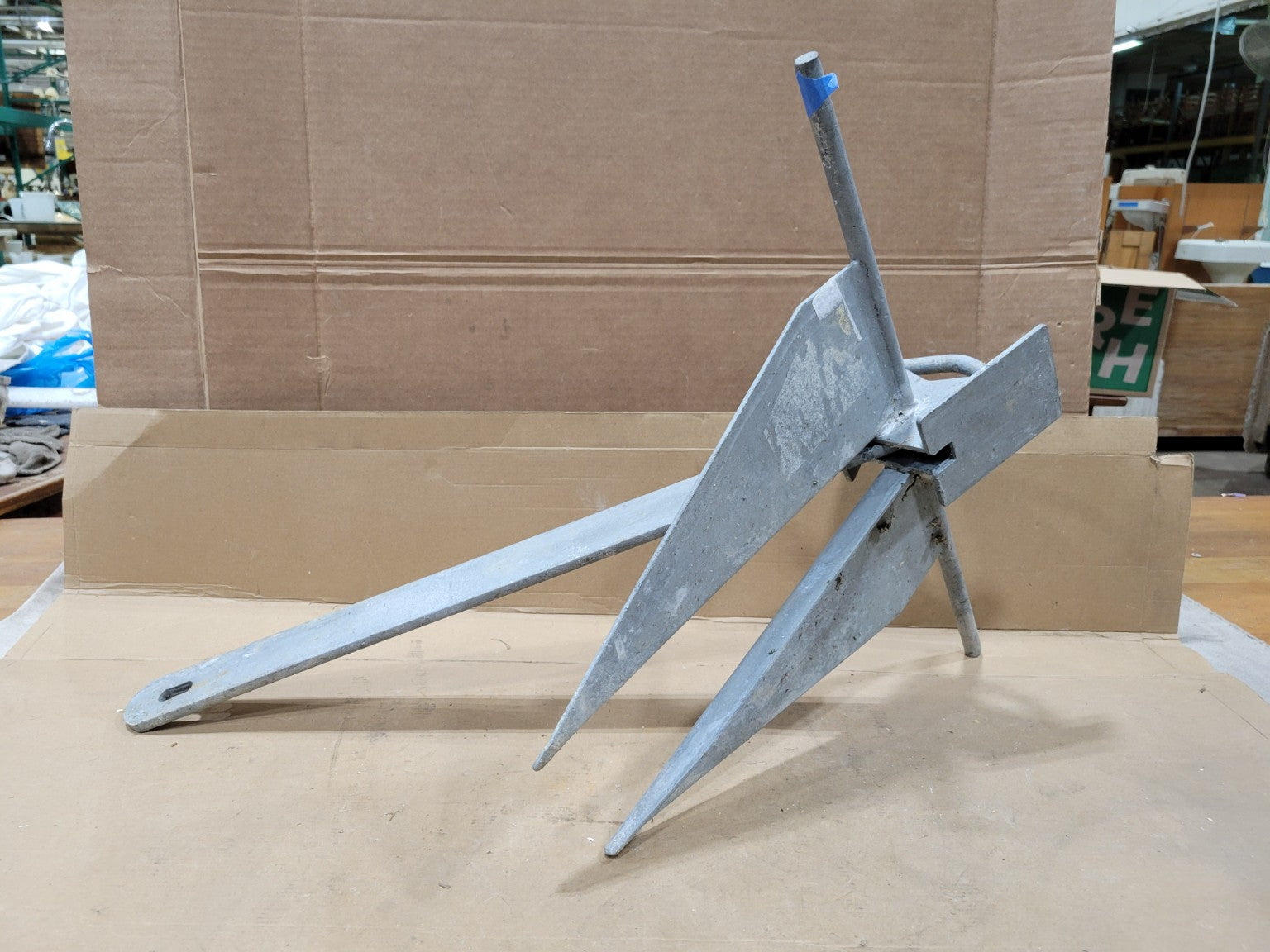 Galvanized Steel Boat Fluke Anchor