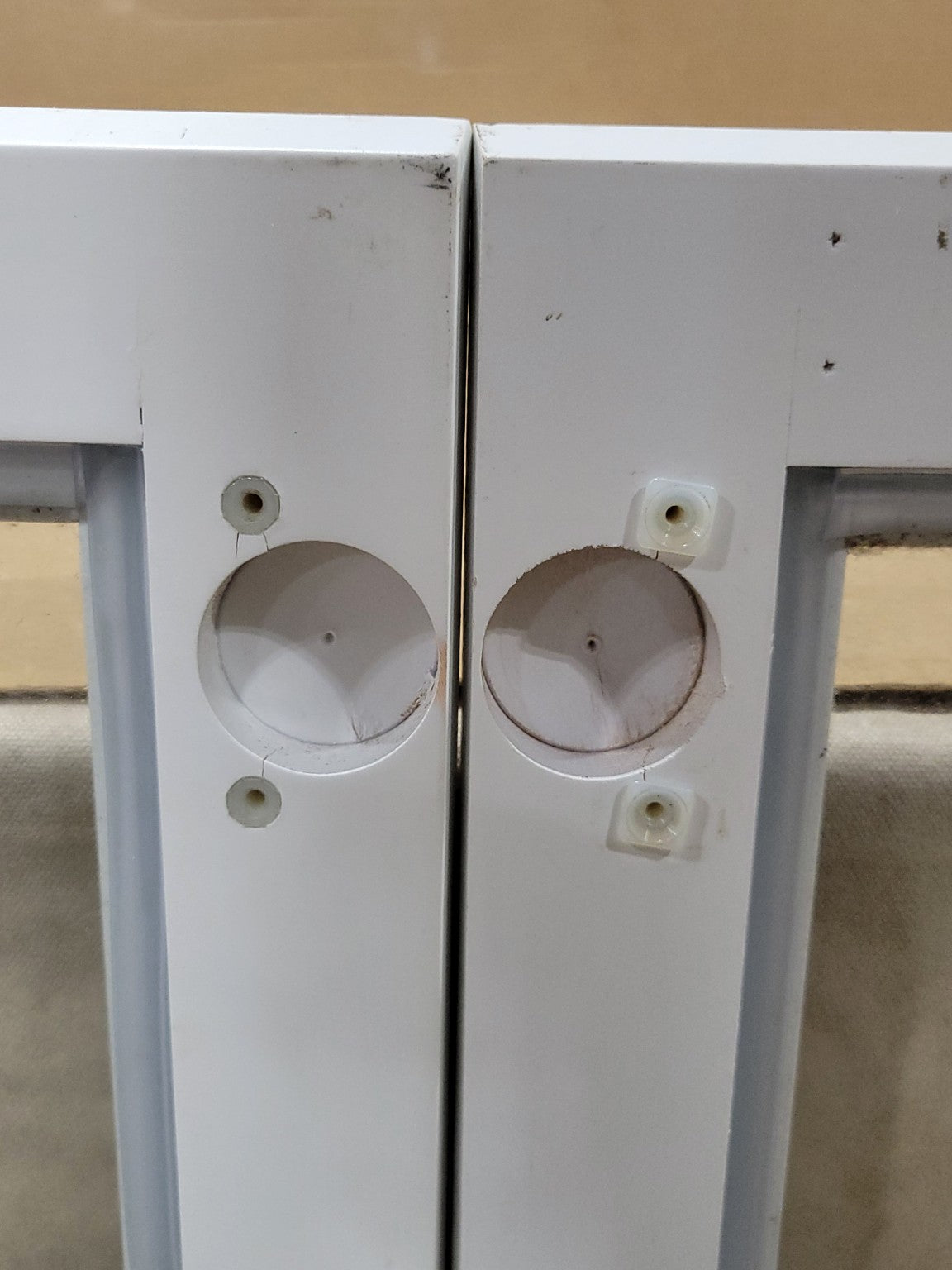 White Painted Glass Cabinet Doors (Set of 4)