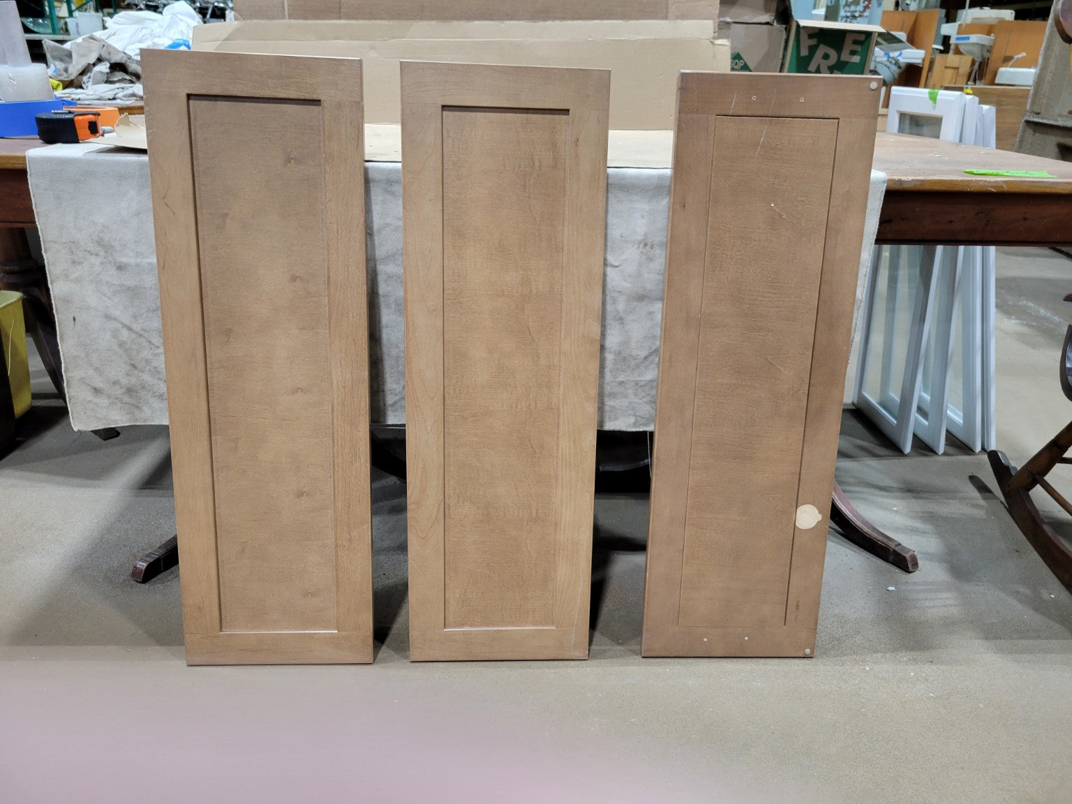 Maple Shaker Cabinet Doors (Set of 3)