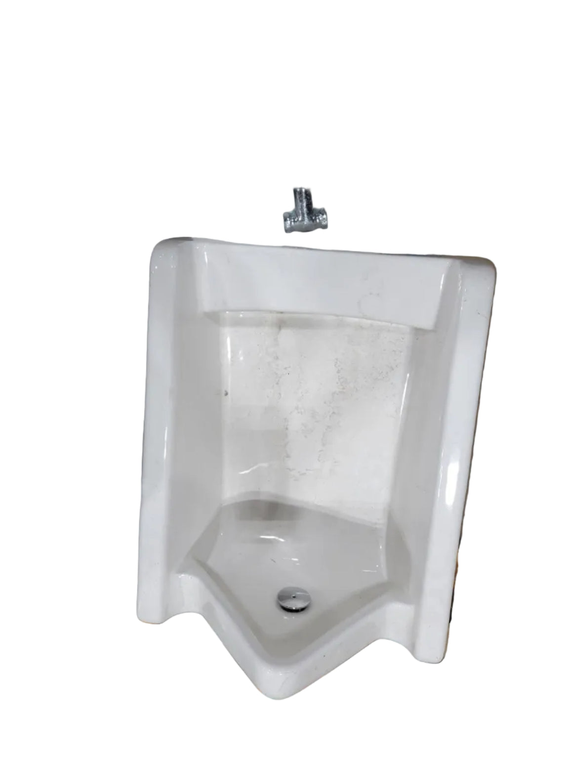 Vintage Wall-Mount Vitreous China Urinal with Flush Valve