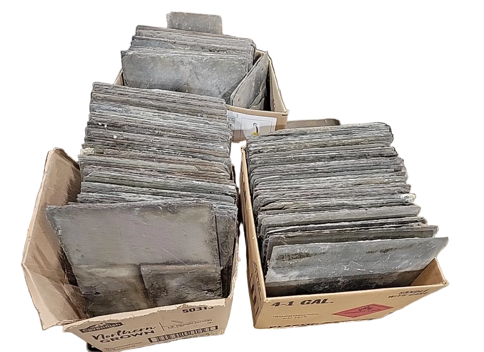 Reclaimed Roofing Slate Tiles – Lot of Approximately 130 Pieces