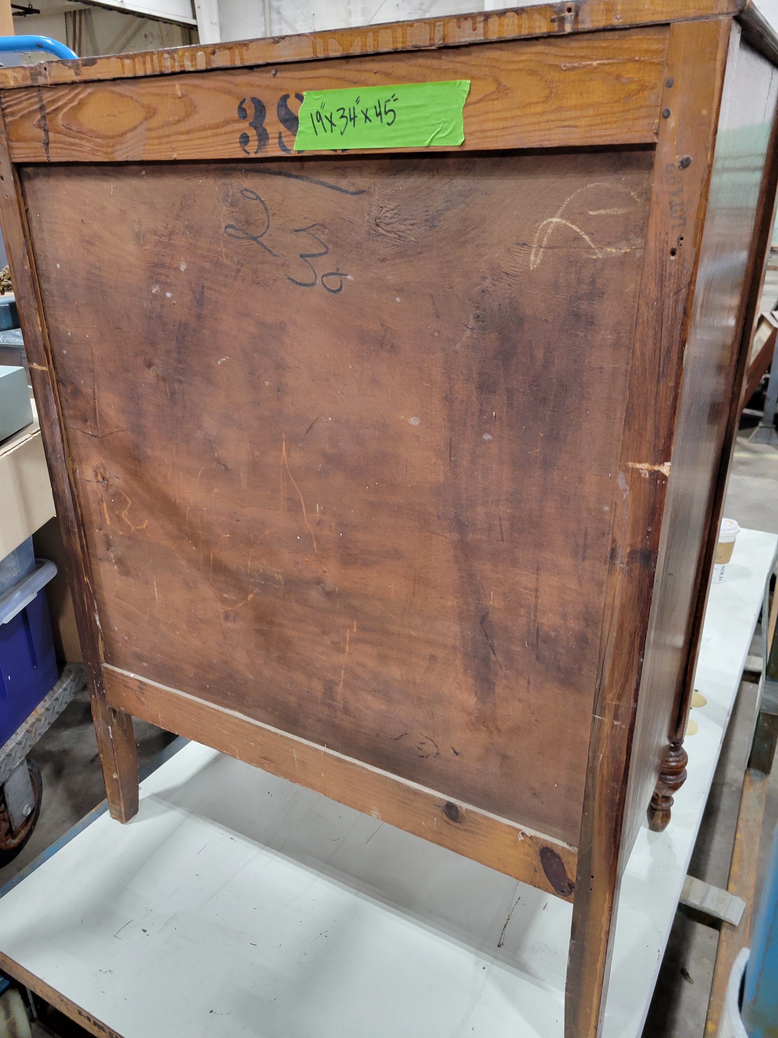 Vintage Walnut & Bird's-Eye Maple Chest of Drawers