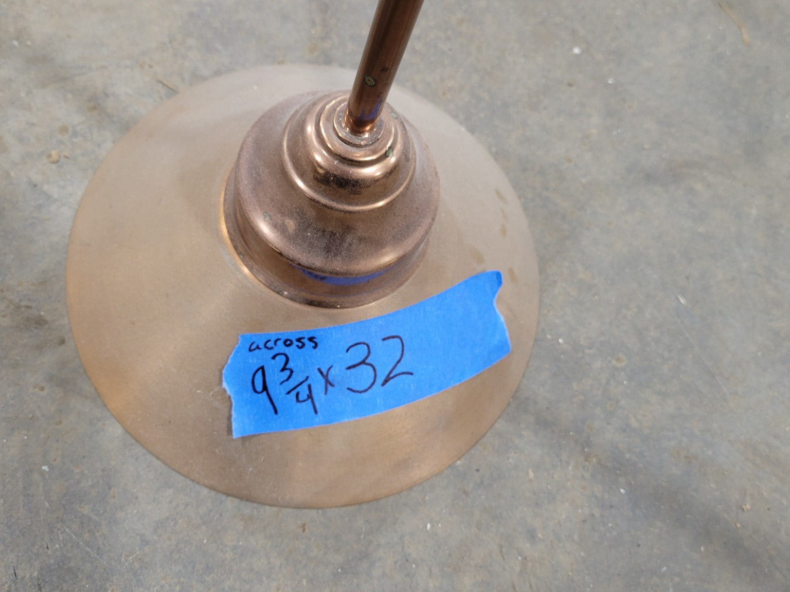 Set of Three Contemporary Copper Finish Pendant Lights