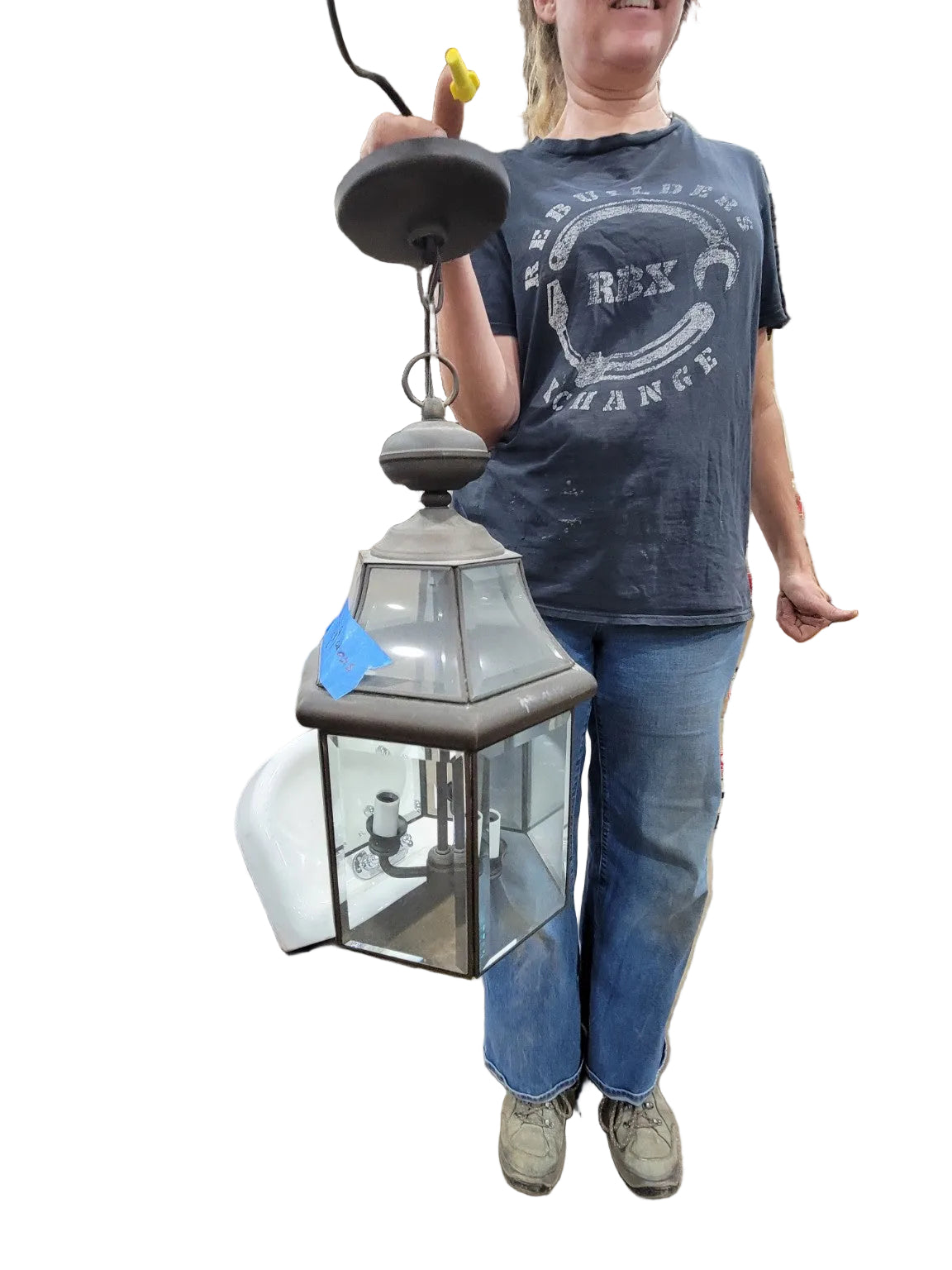 Contemporary Bronze Finish Outdoor Hanging Lantern Pendant Light