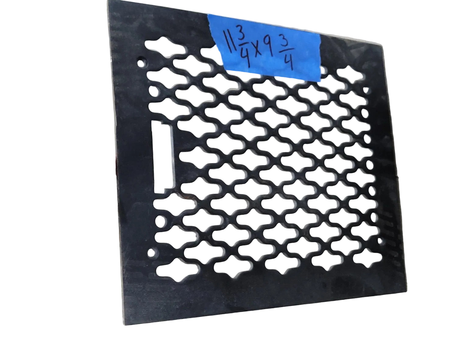 Decorative Black Steel Floor Register Vent Grille