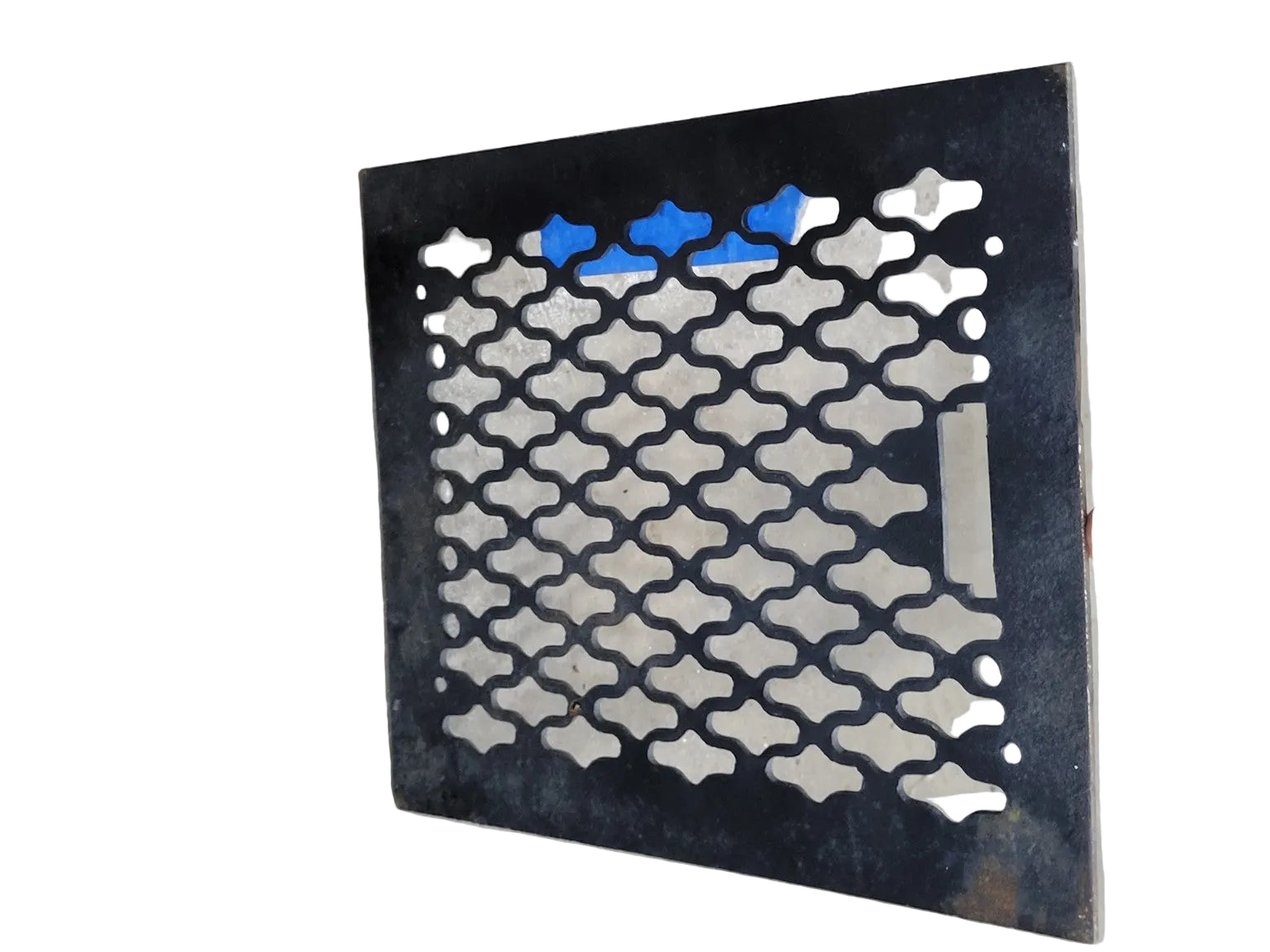 Decorative Black Steel Floor Register Vent Grille