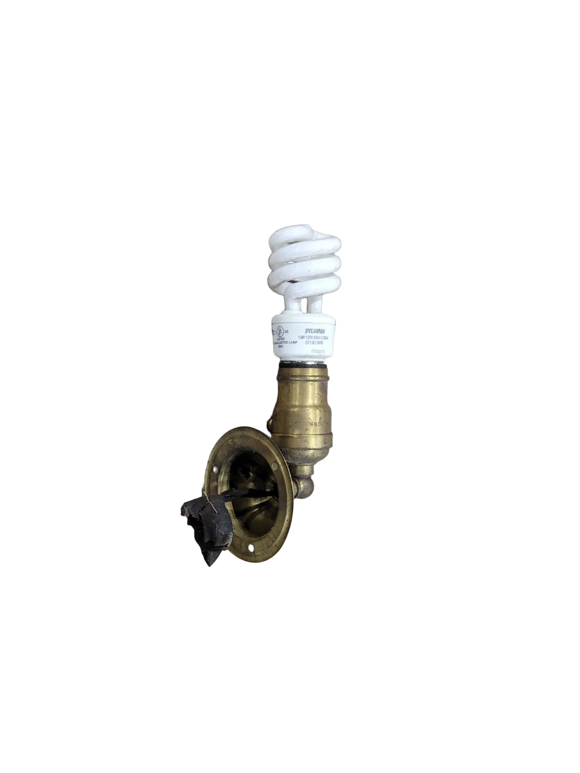 Antique Adjustable Solid Brass Wall Sconce Light Fixture