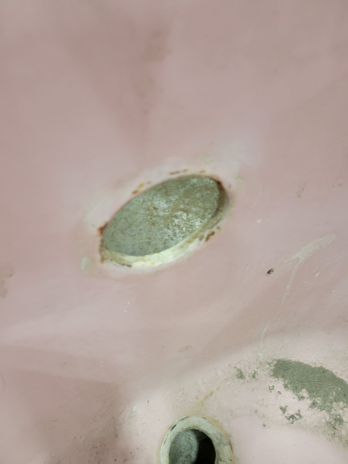 Vintage Pink Cast Iron Alcove Bathtub