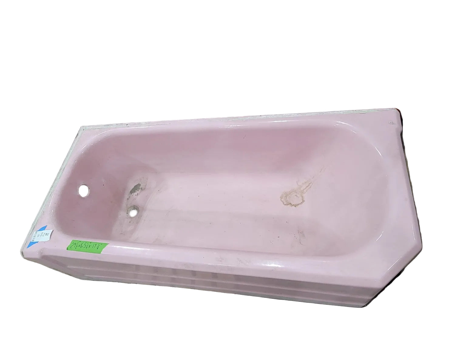 Vintage Pink Cast Iron Alcove Bathtub