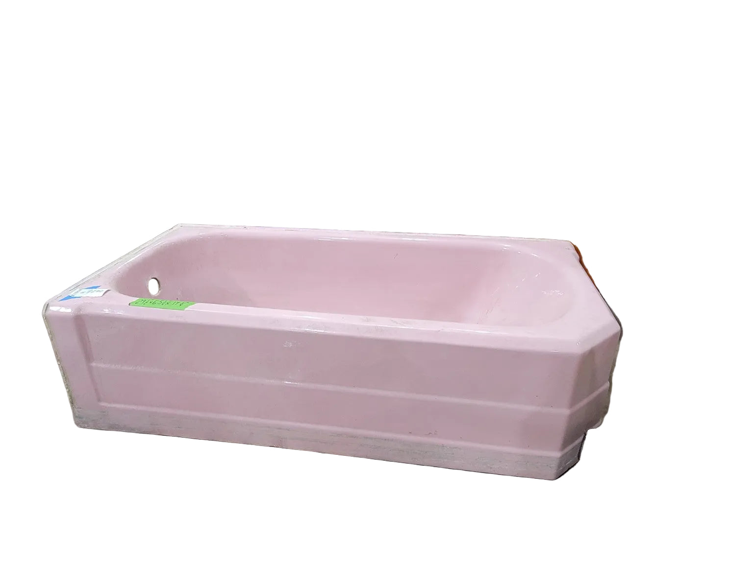 Vintage Pink Cast Iron Alcove Bathtub