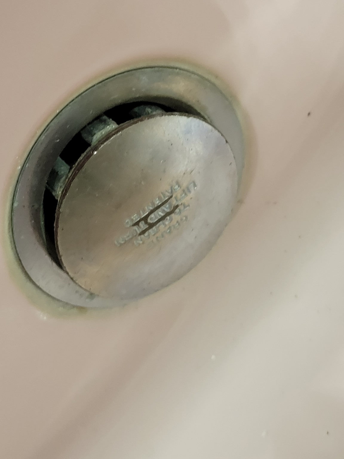 Vintage Crane Pink Porcelain Wall-Mount Bathroom Sink with Original Faucet