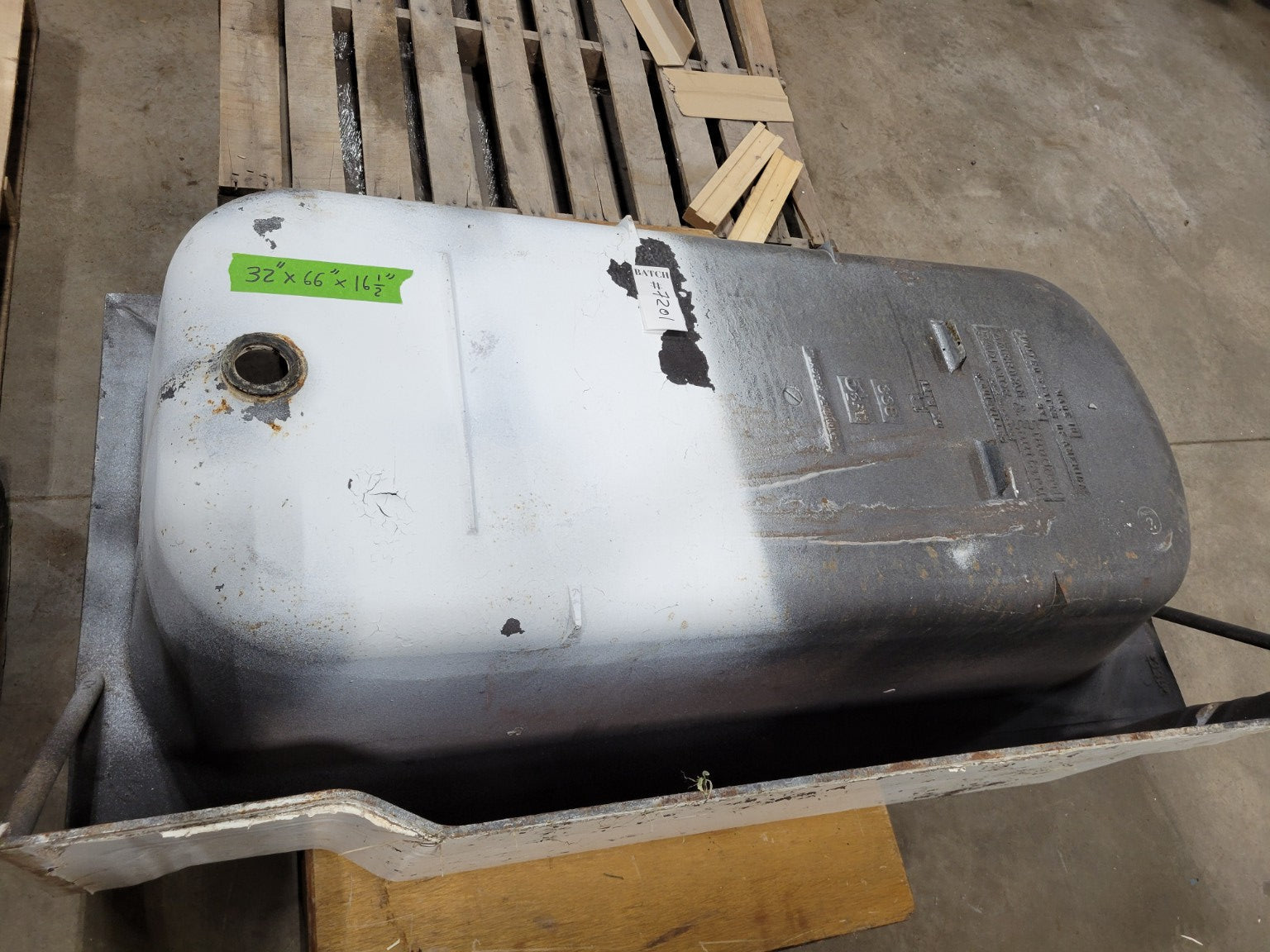 Vintage American Standard Cast Iron Alcove Bathtub – 66"