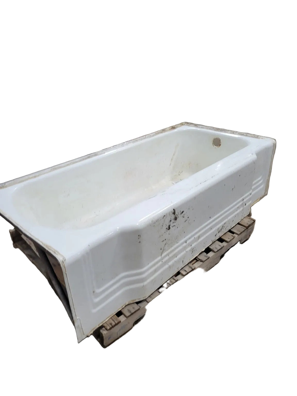 Vintage American Standard Cast Iron Alcove Bathtub – 66"