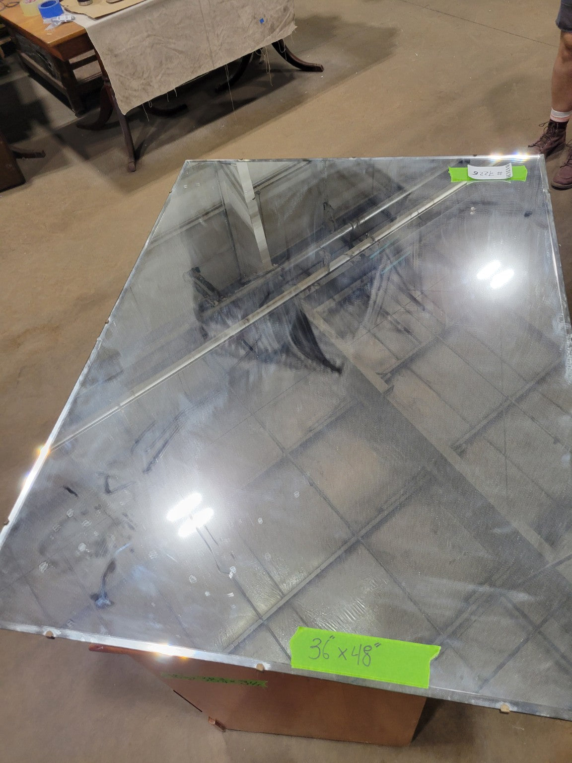 Vintage Rectangular Wall Mirror – Beveled Edge
