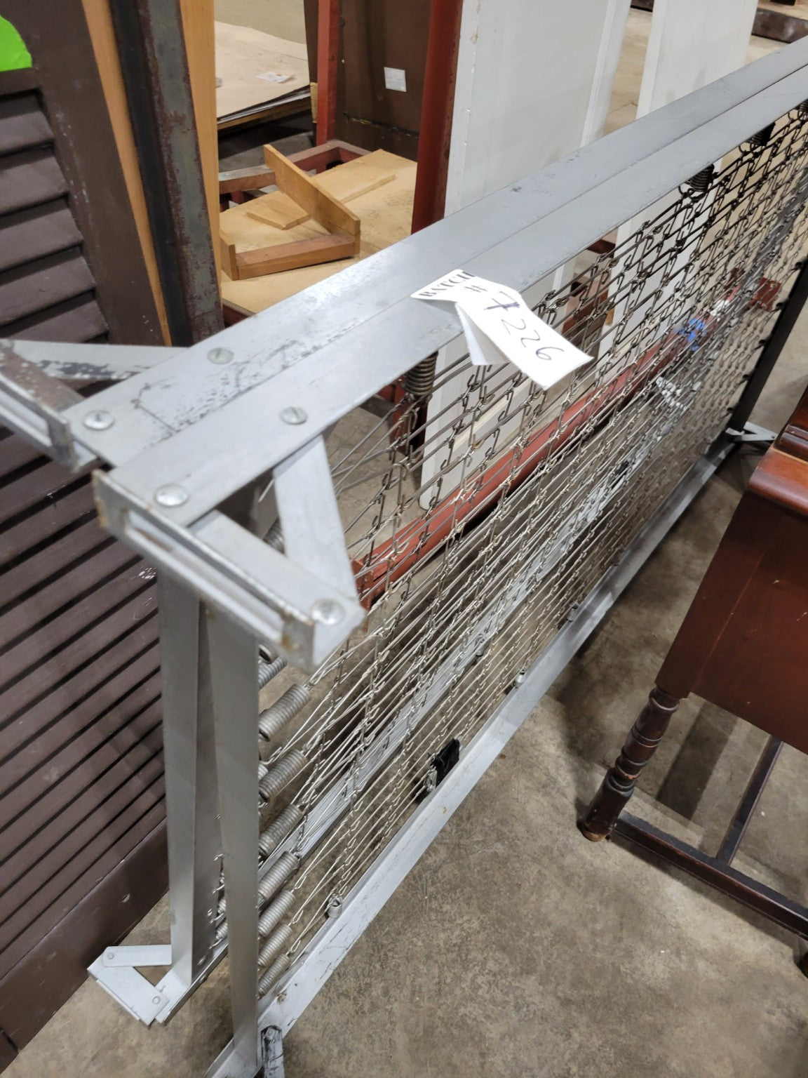 Vintage Maple Twin Bed Frame with Wagon Wheel Headboard