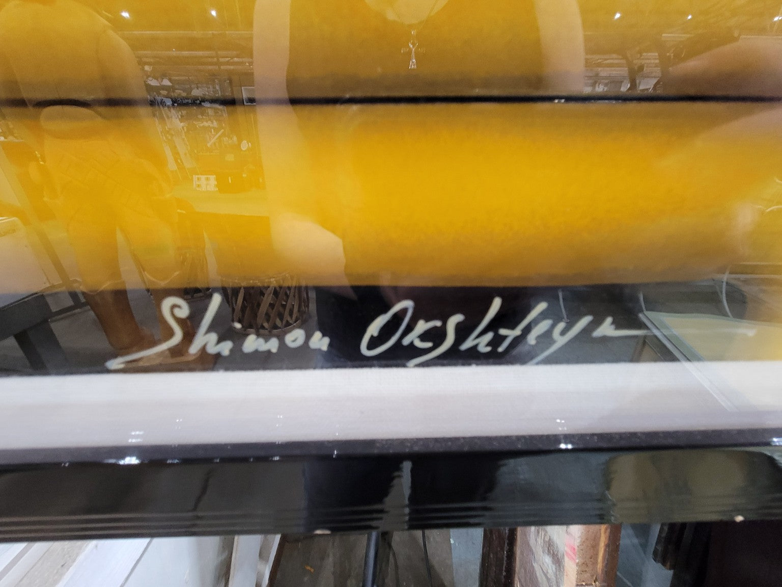 Limited Edition Framed Serigraph "Pina Colada" by Shimon Okshteyn