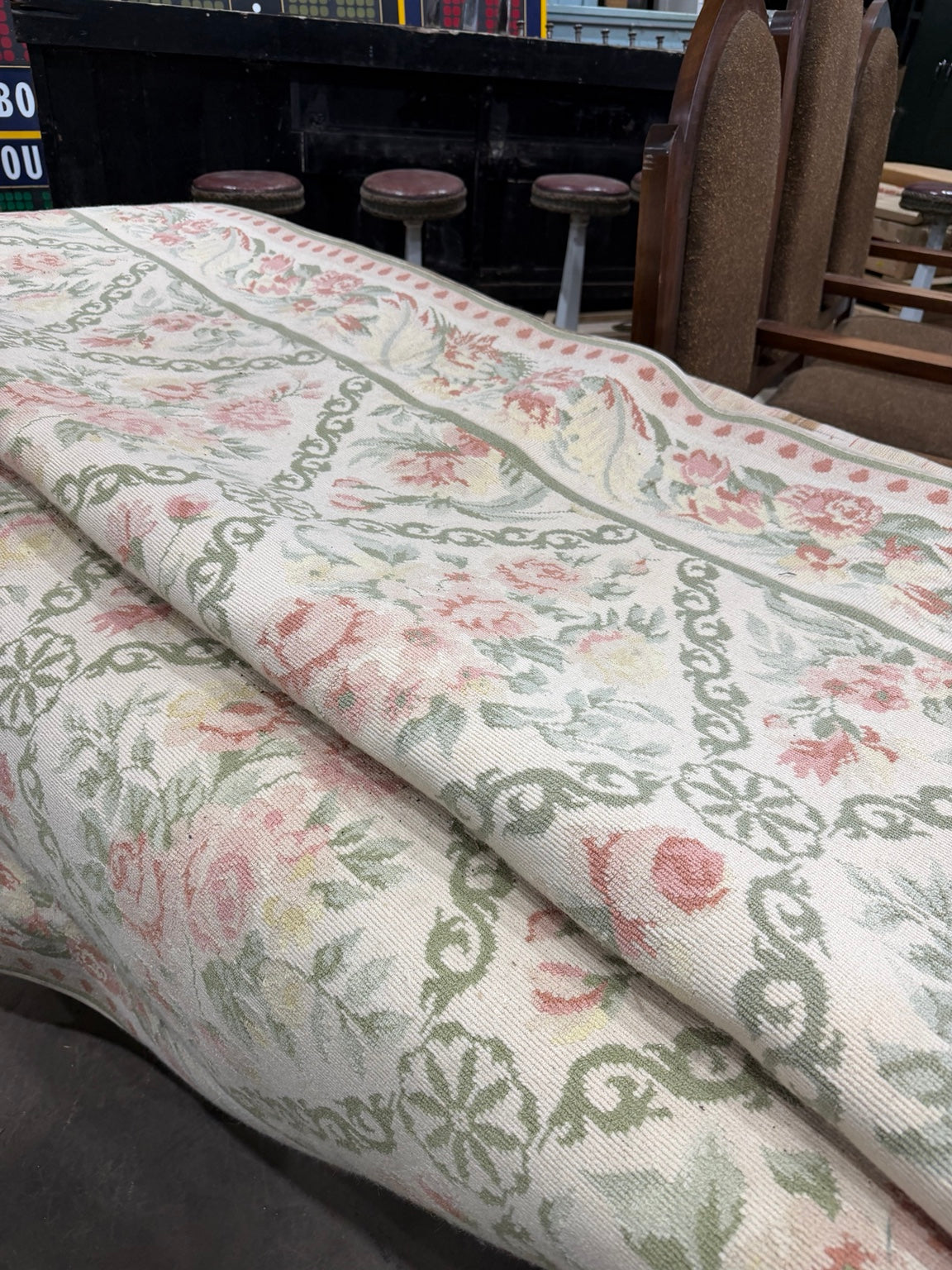 Vintage Floral Tapestry-Style Area Rug