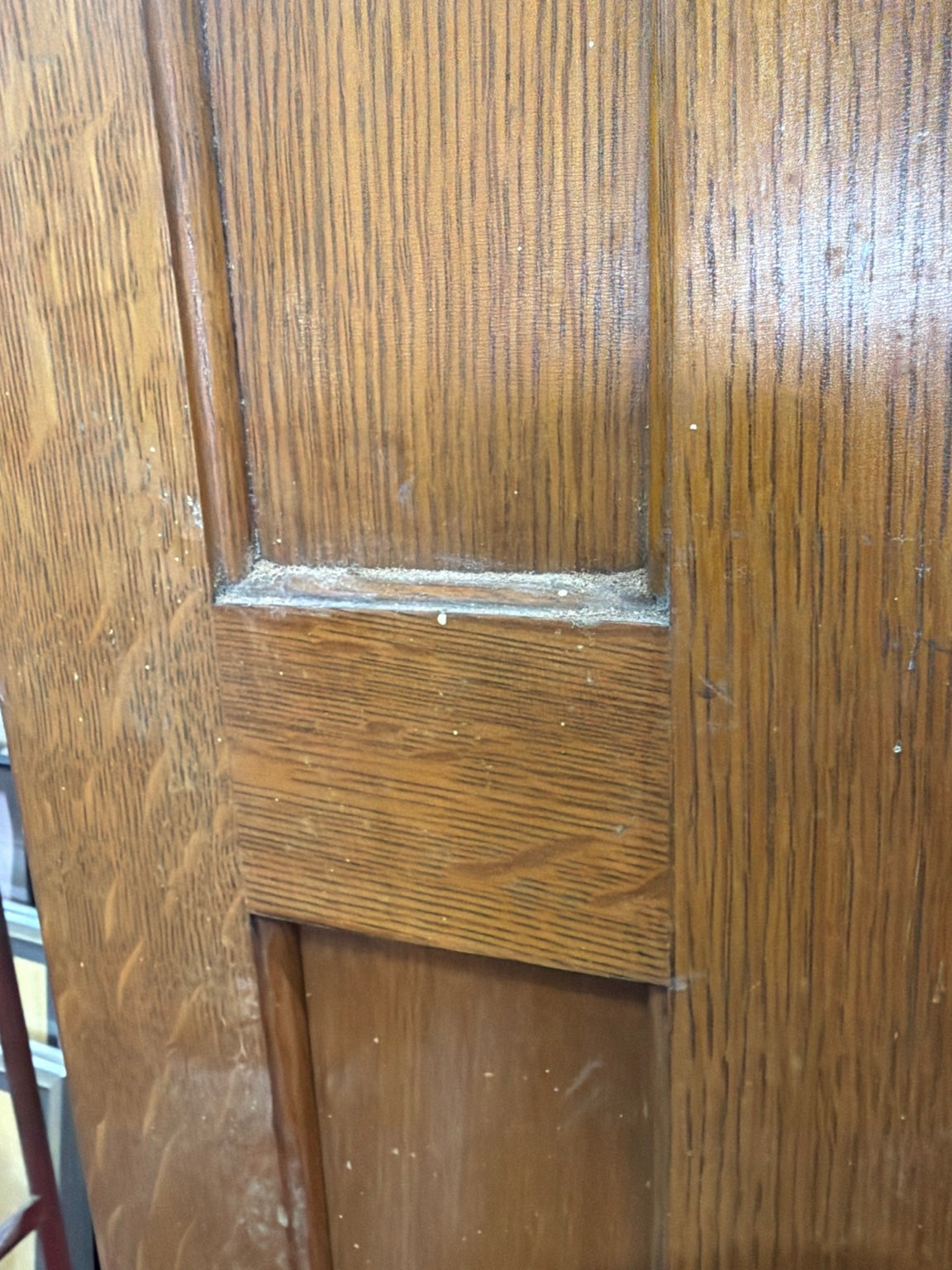 Vintage Oak Adjustable Library Shelving – 12' Wide