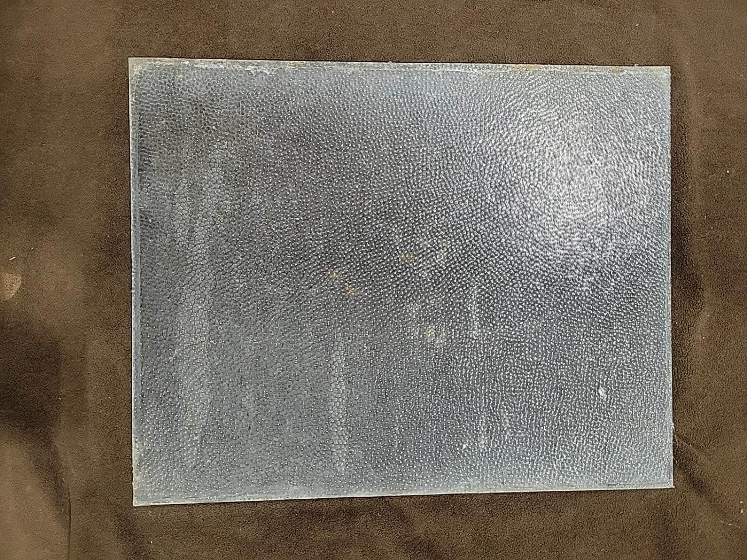 Vintage Pebble Glass Panel – 15 ½" x 19 ½"