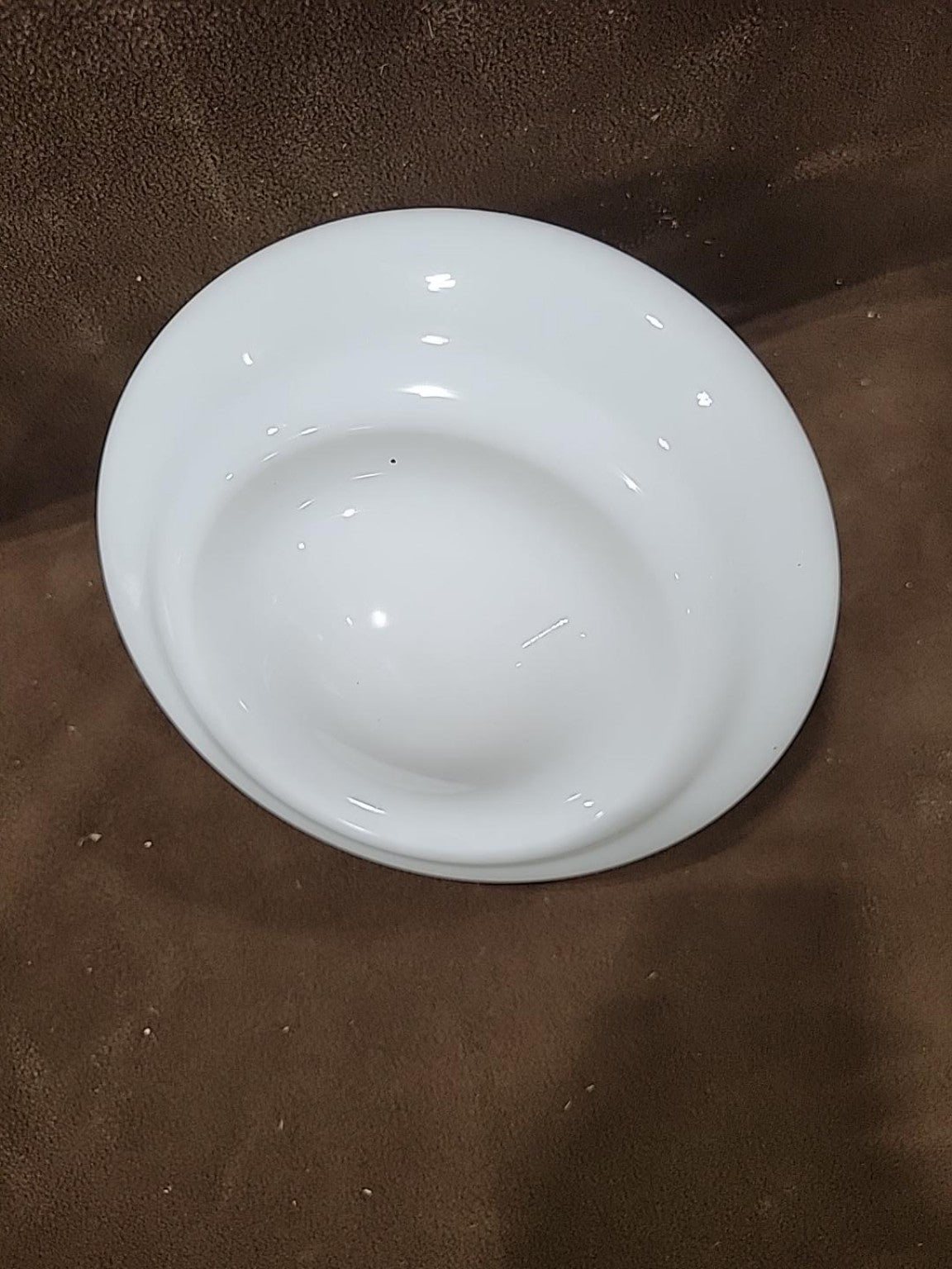 Vintage White Milk Glass Globe Shade – 9" Diameter