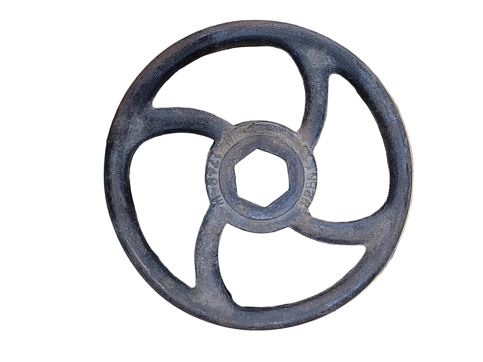 Vintage 10" Cast Iron Industrial Valve Wheel