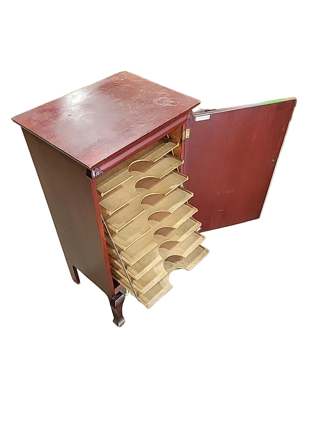 Antique 1904 Patent Wood Document Filing Cabinet