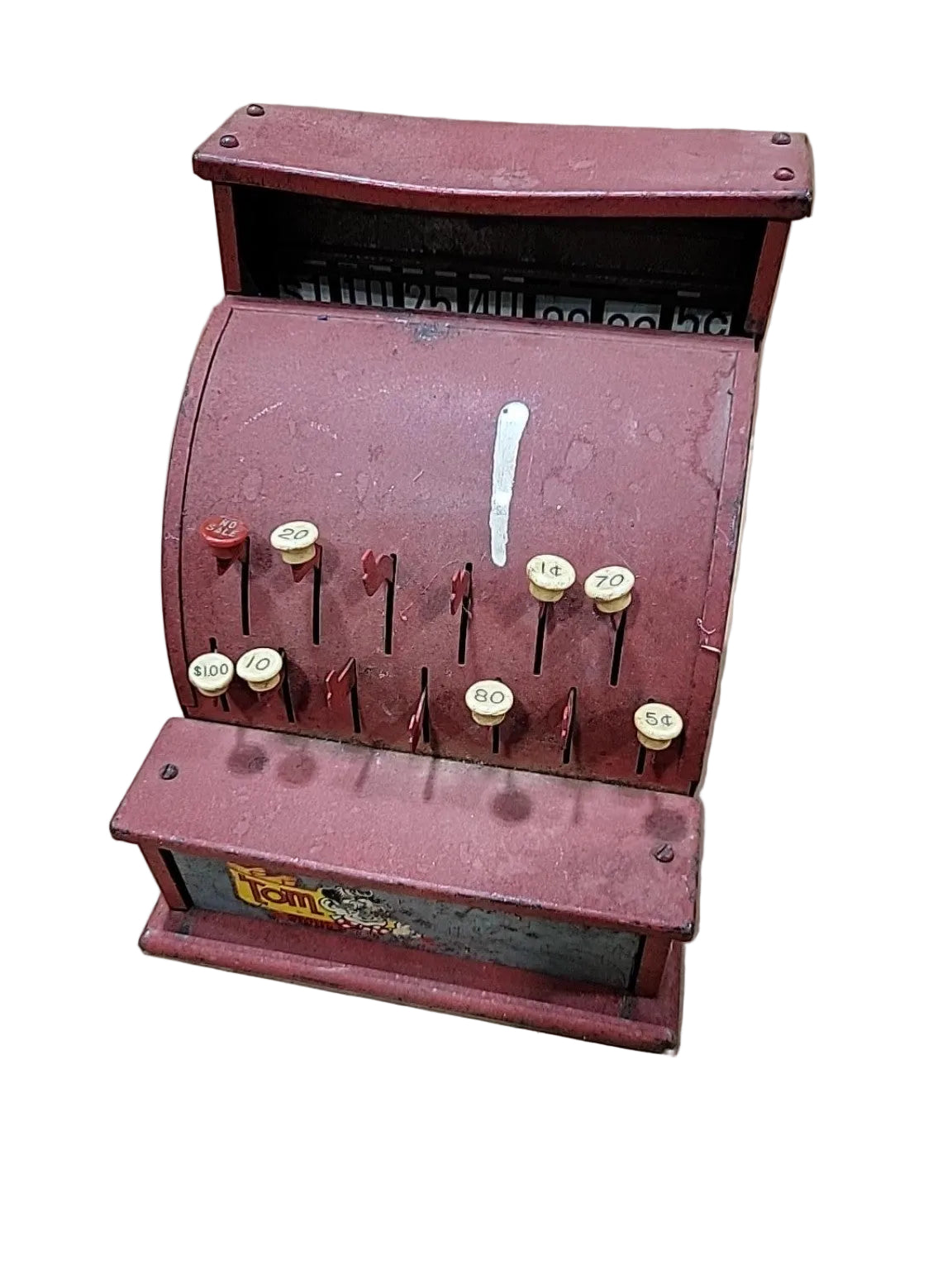 Vintage Tom Thumb Metal Toy Cash Register – As-Is