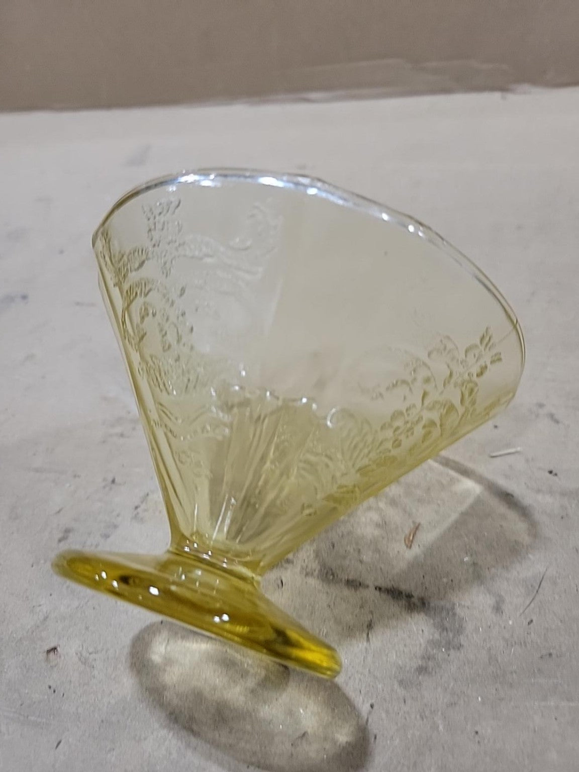 Vintage Amber Depression Glass Footed Dessert Cups – Set of 5