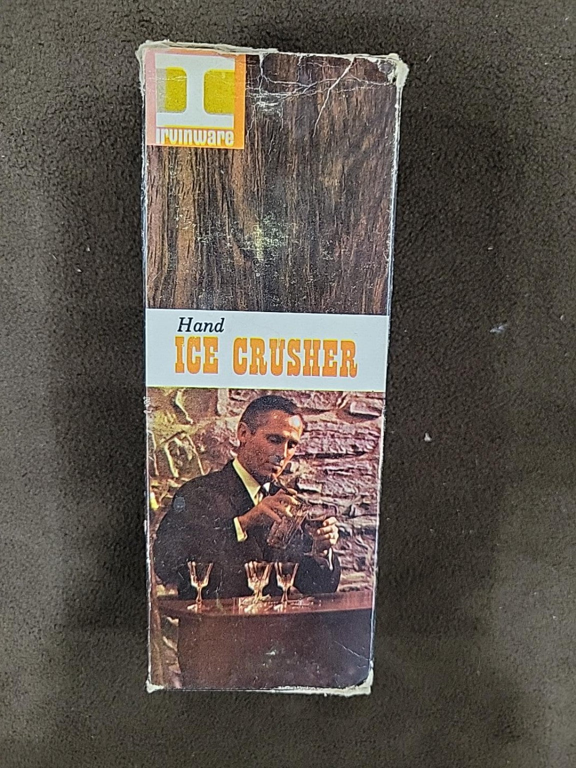 Vintage Irvinware USA Aluminum Hand Ice Crusher with Box