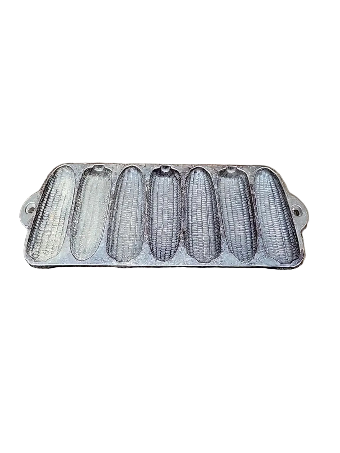 Vintage Cast Aluminum 7-Ear Cornbread Pan – Made in USA