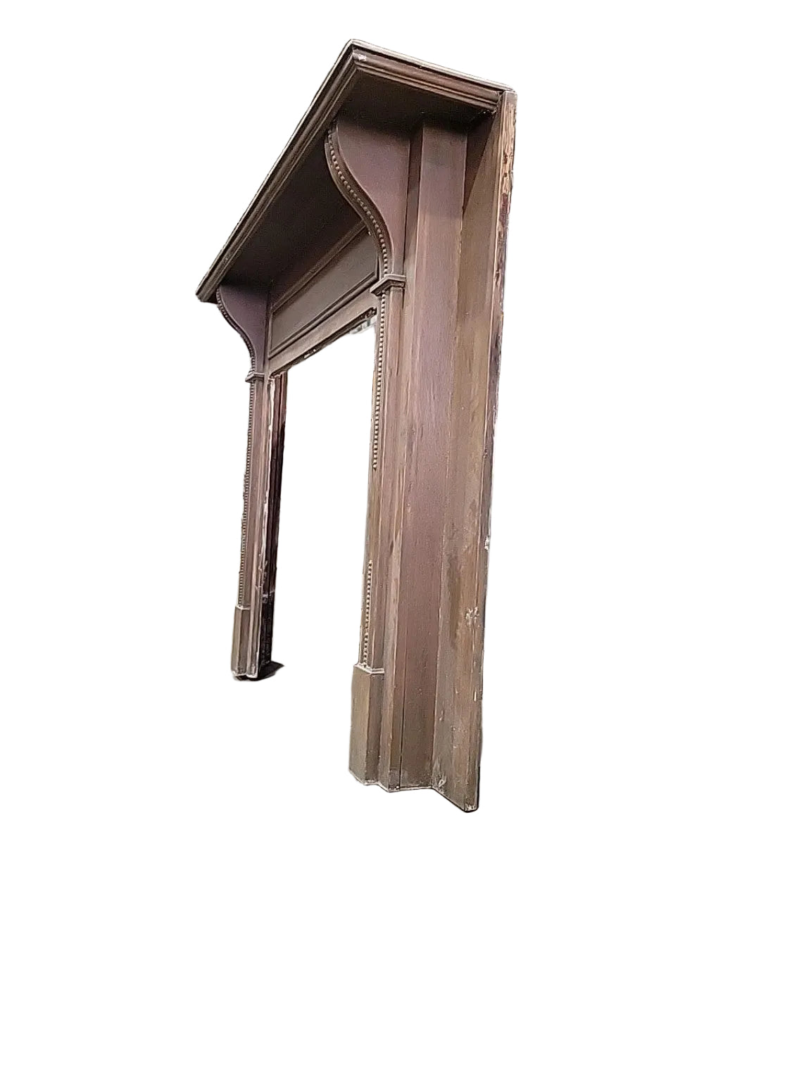 Antique Carved Oak Fireplace Mantel Surround