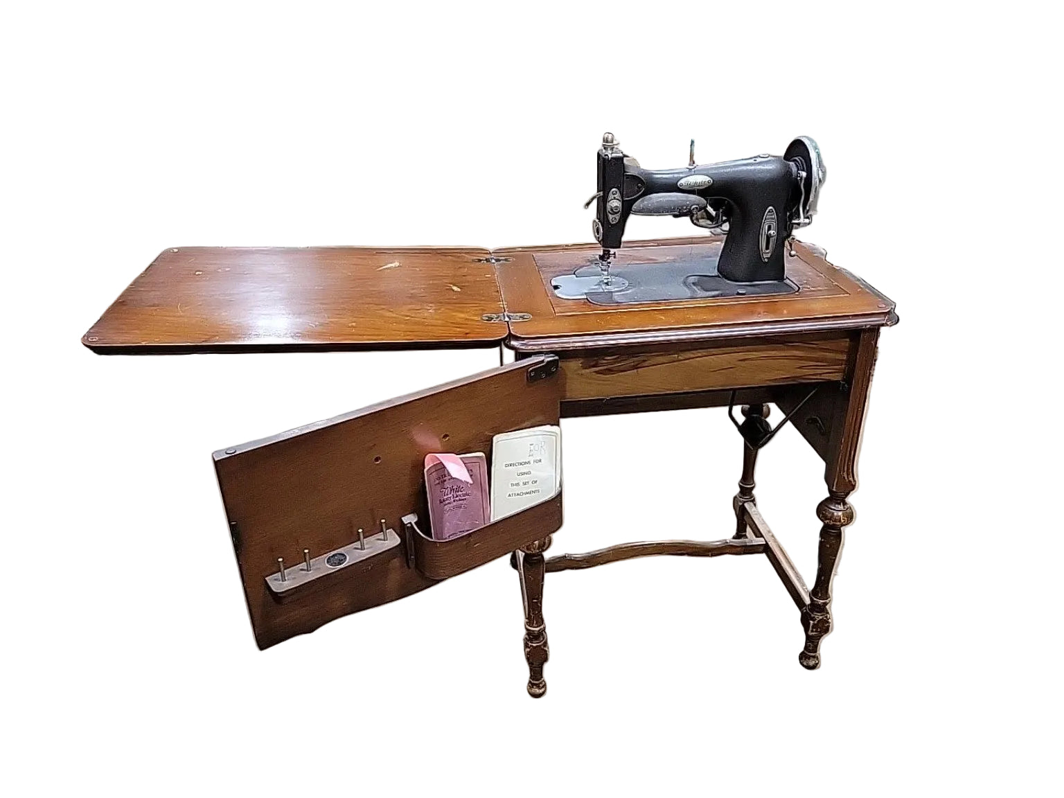 Vintage White Rotary Electric Sewing Machine Model 43