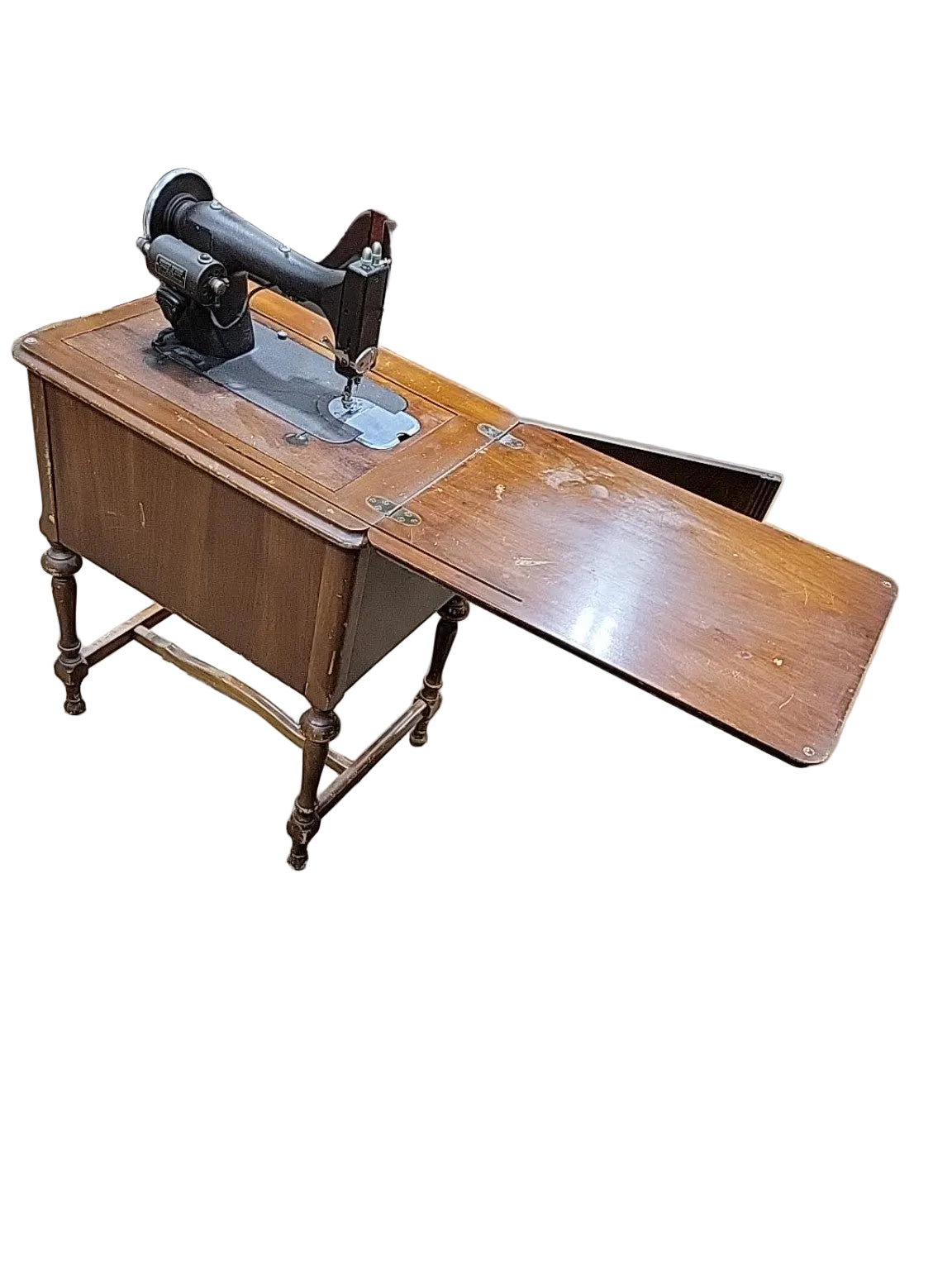 Vintage White Rotary Electric Sewing Machine Model 43