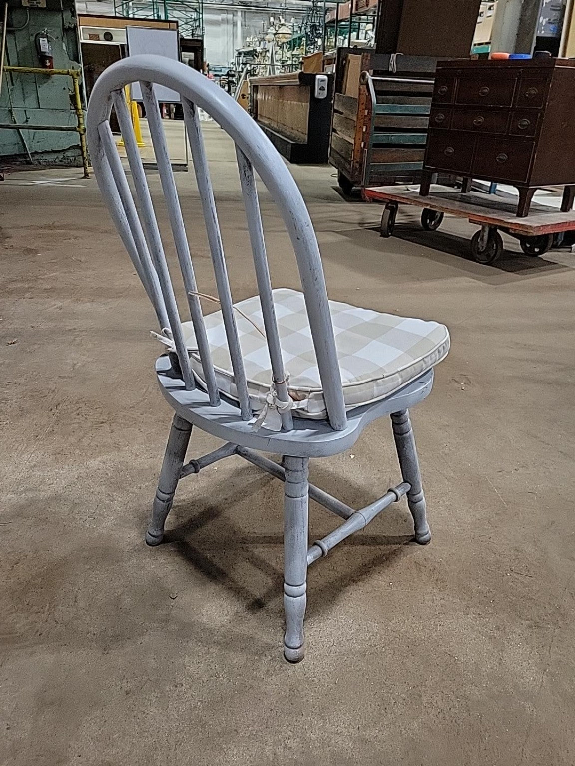 Vintage Painted Windsor-Style Spindle Back Chair