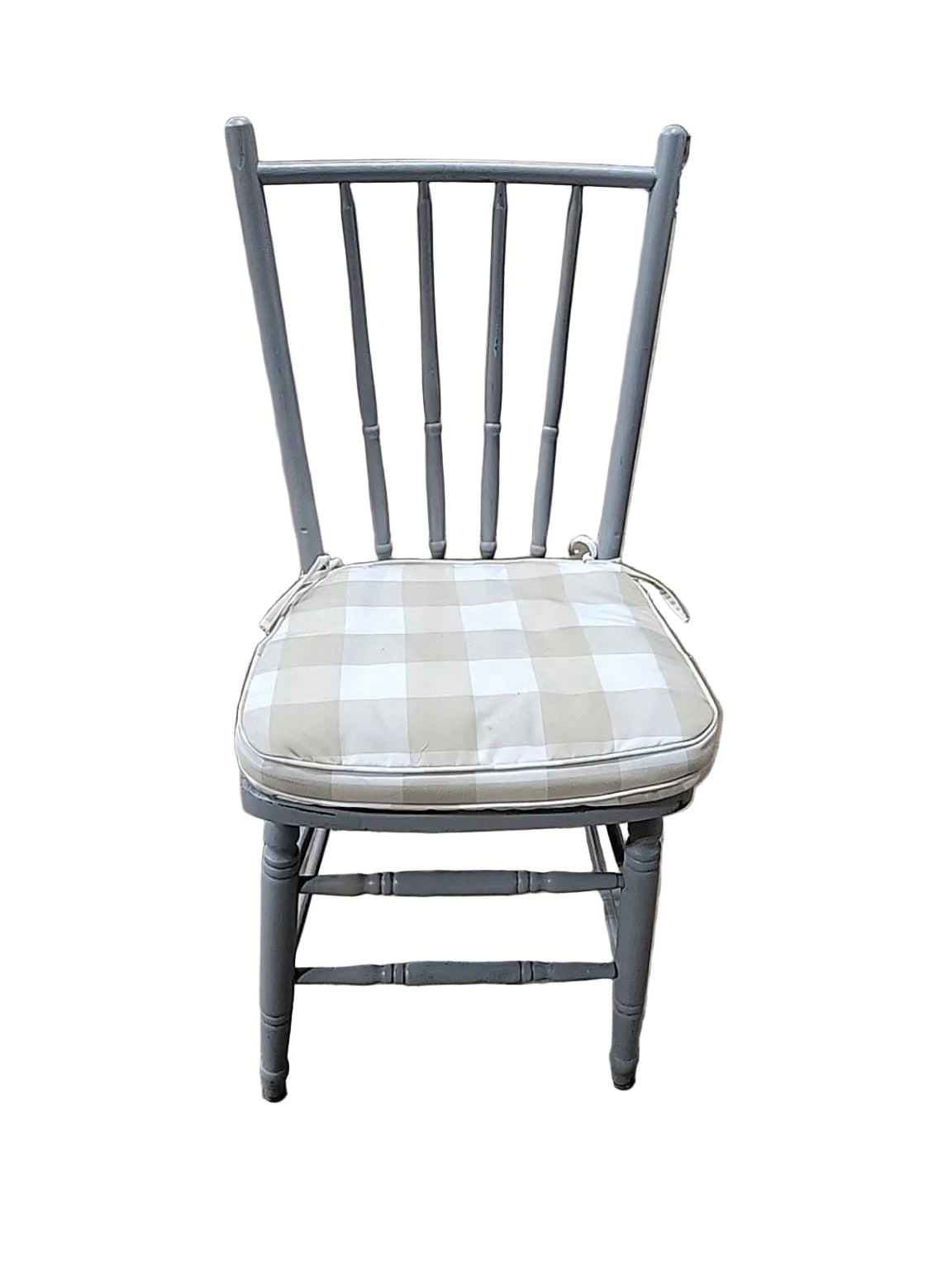 Vintage Painted Spindle Back Farmhouse Chair