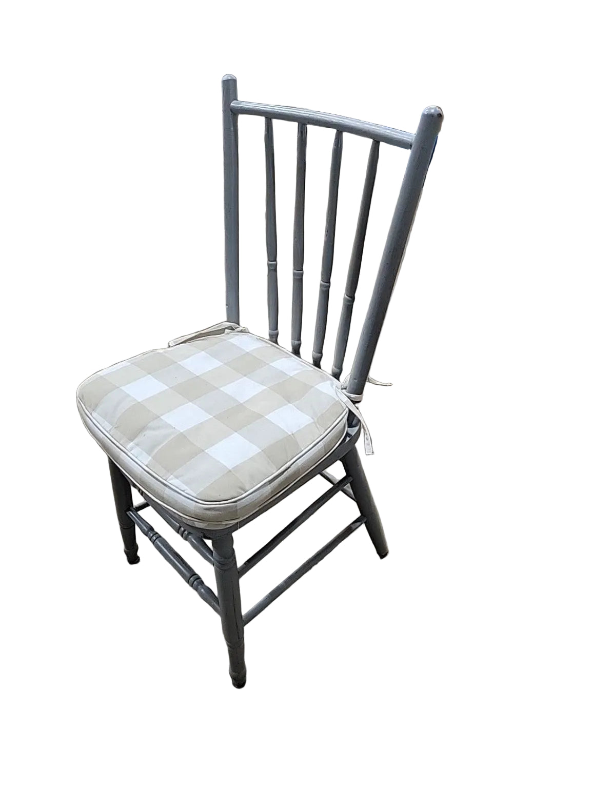 Vintage Painted Spindle Back Farmhouse Chair