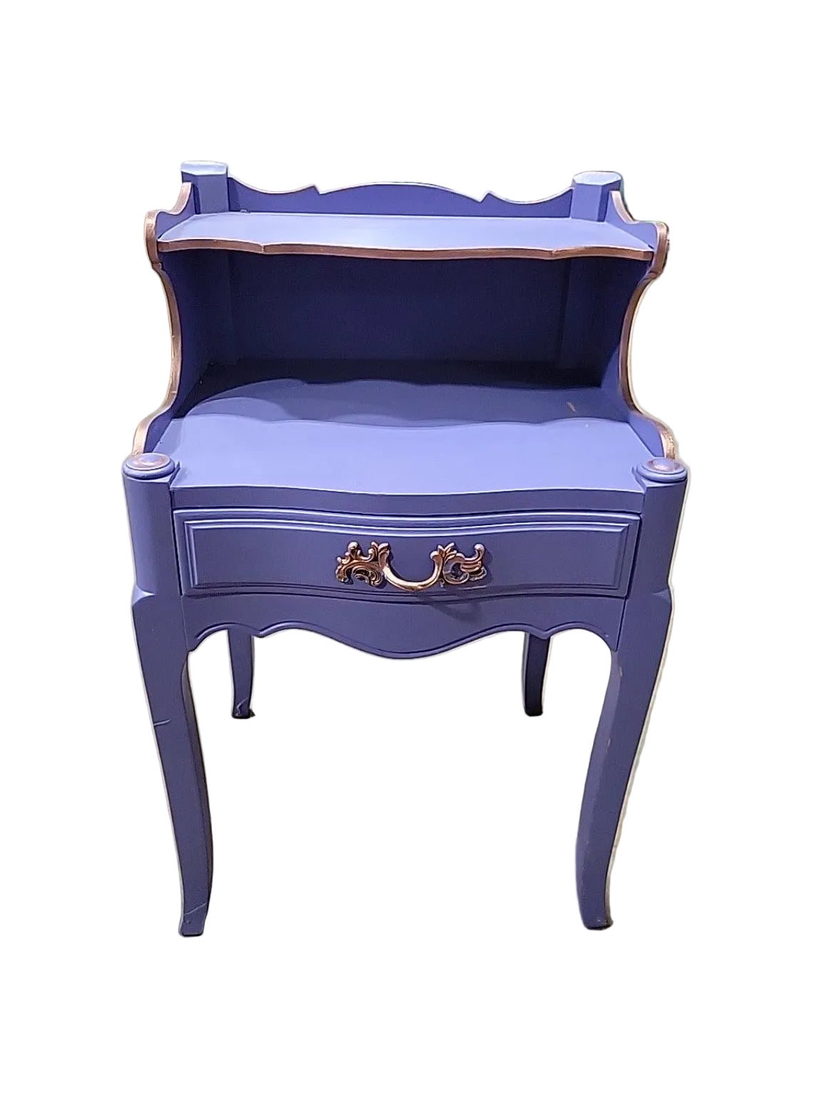 Vintage Solid Beech Painted Telephone Table
